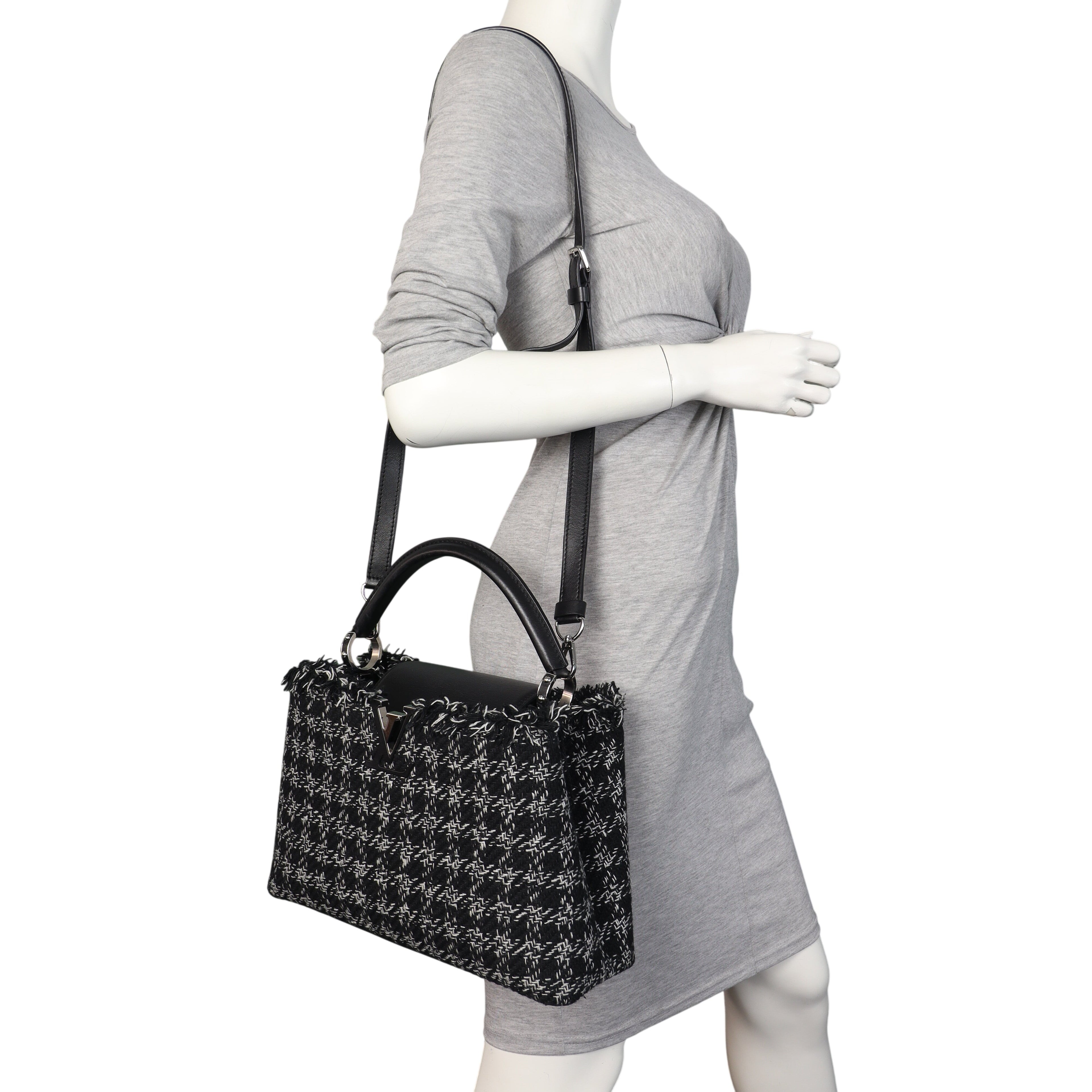 Louis Vuitton Capucines MM Tweed