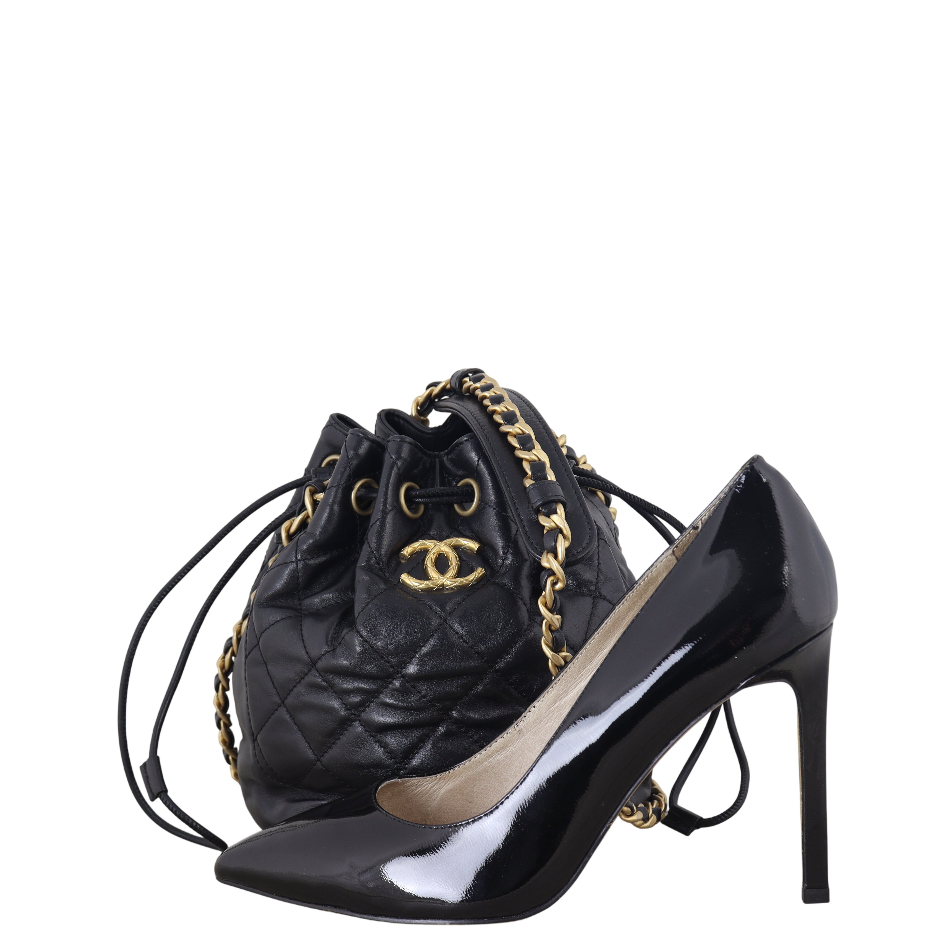 Chanel CC Drawstring Bucket Bag