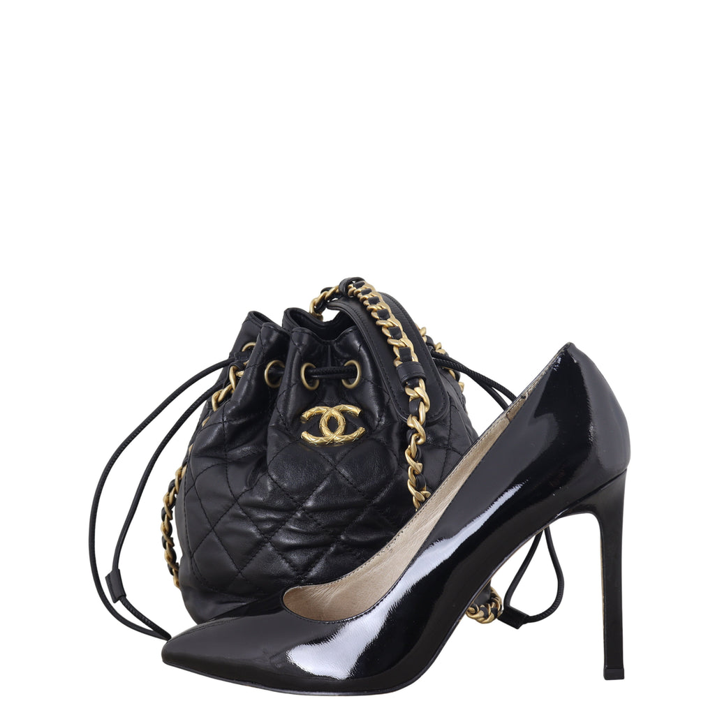 Chanel CC Drawstring Bucket Bag