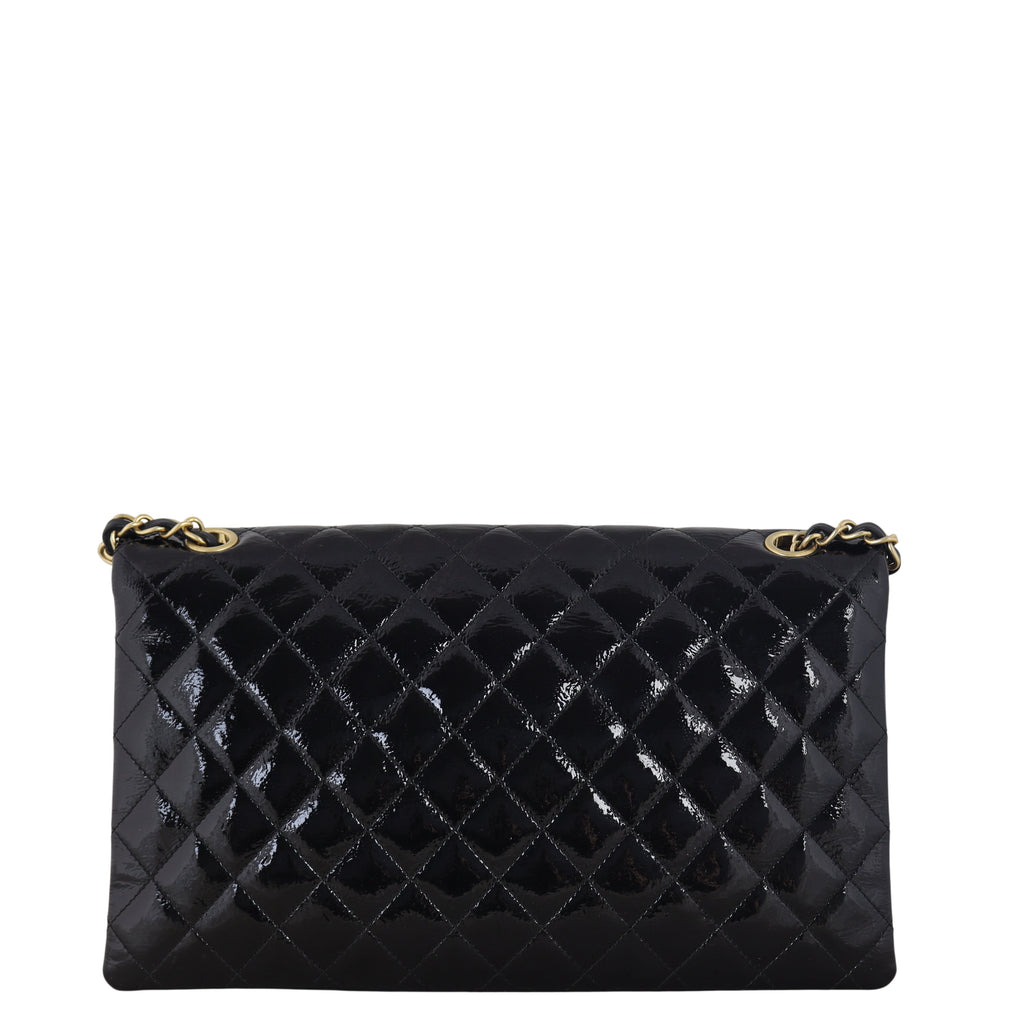 Chanel Pagoda Accordion Flap Bag Patent