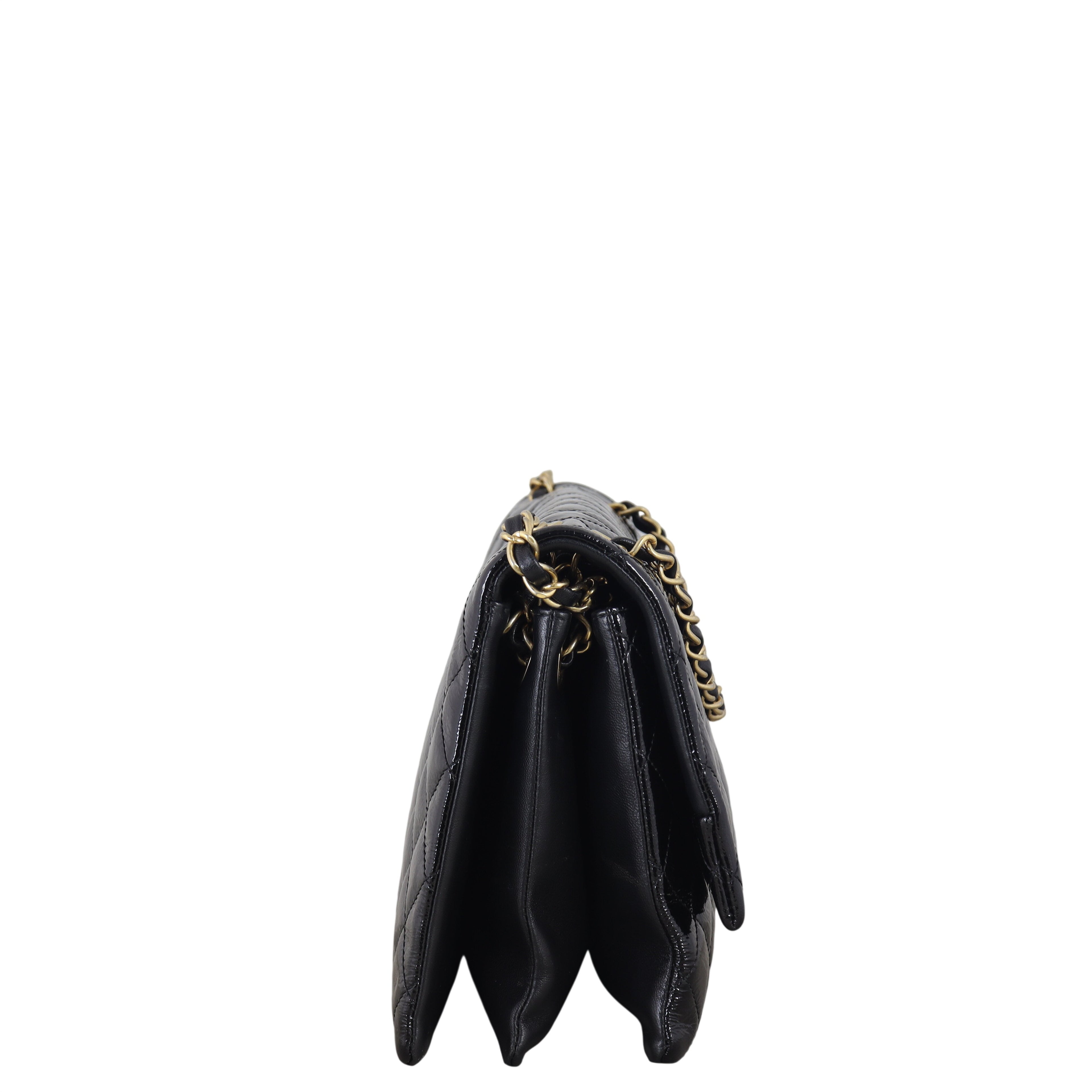 Chanel Pagoda Accordion Flap Bag Patent