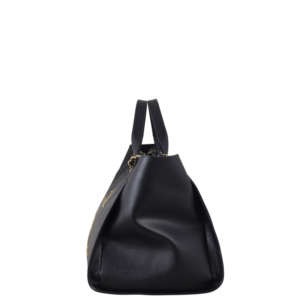 Chanel Deauville Large Tote Studded Leather