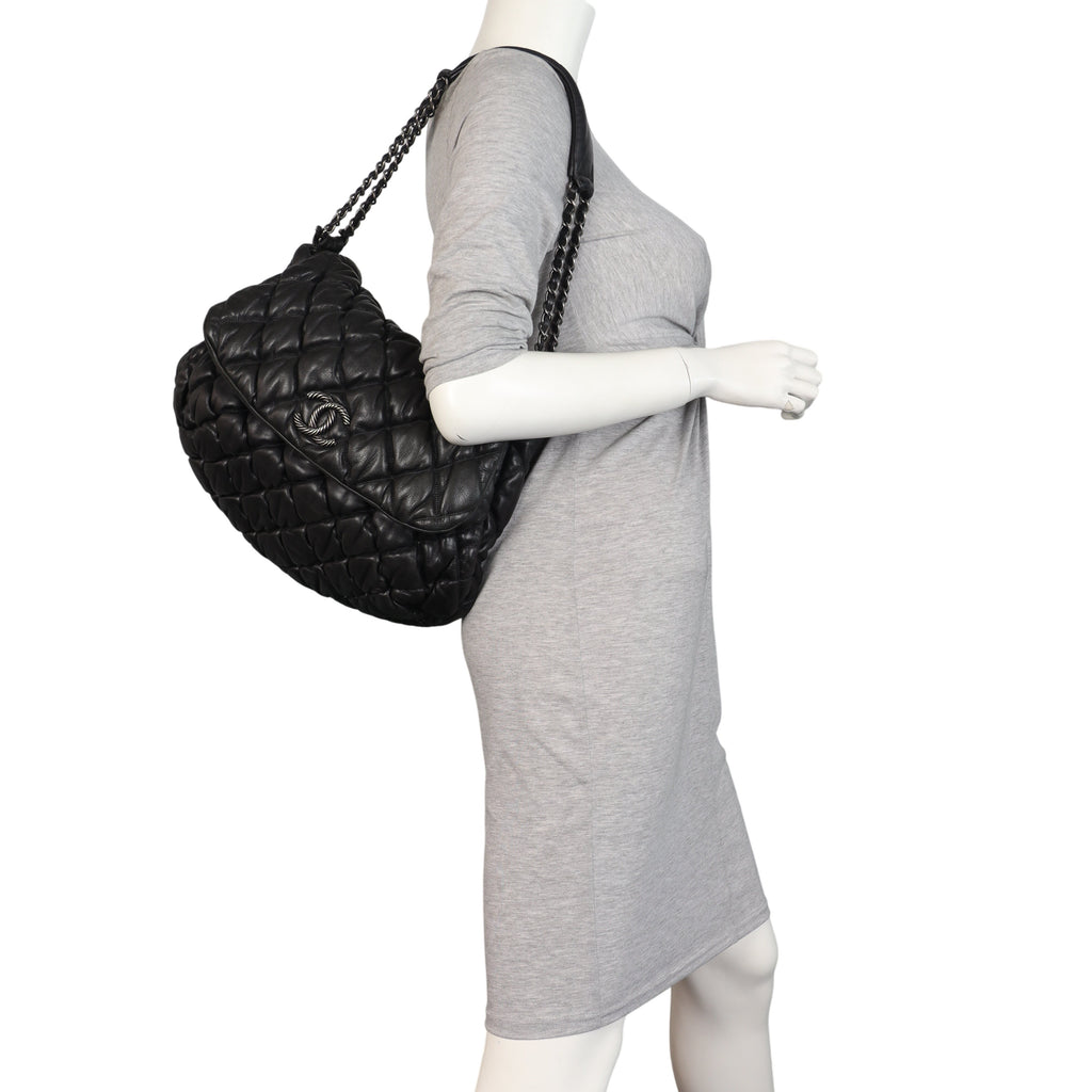 Chanel Bubble Quilt Accordion Flap Bag