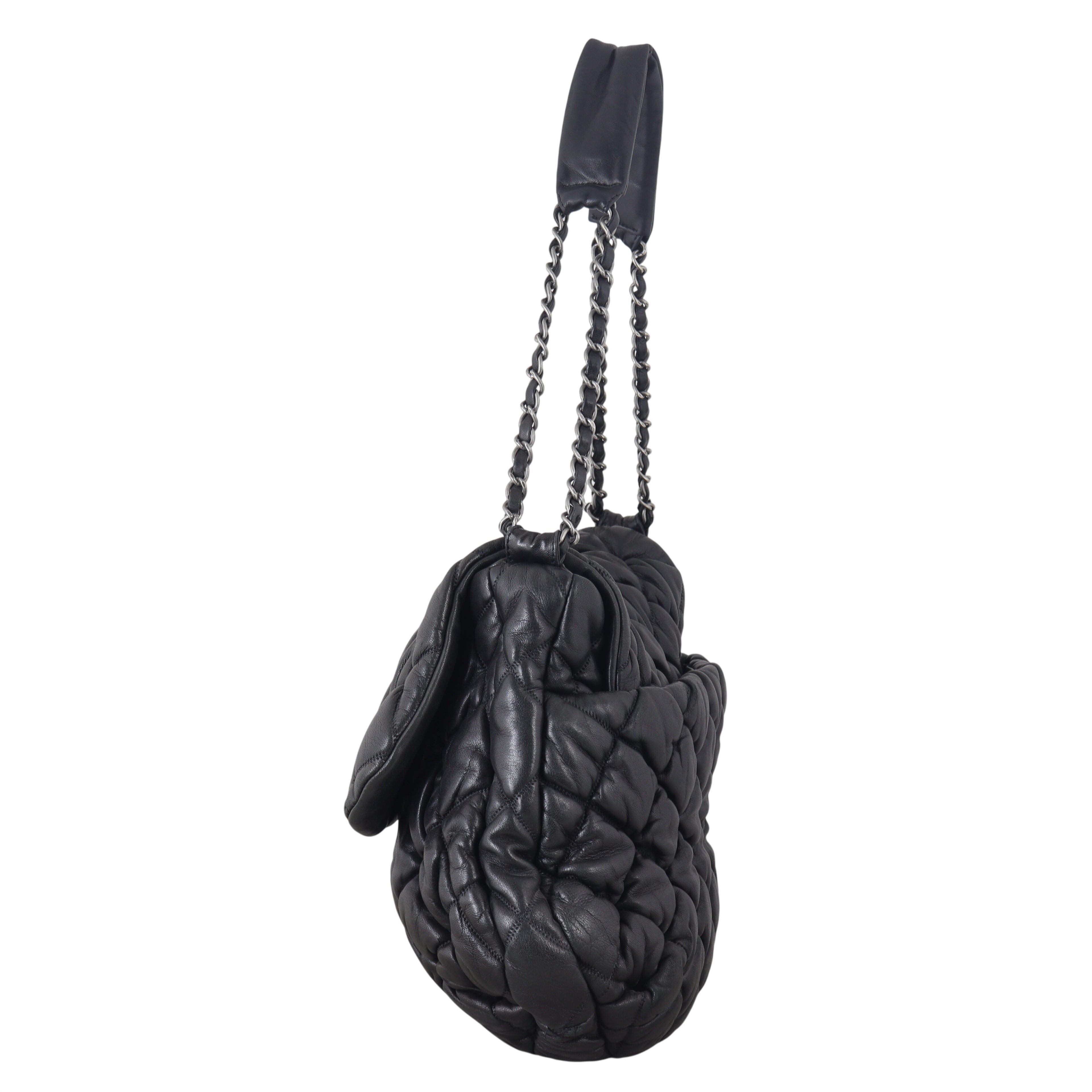 Chanel Bubble Quilt Accordion Flap Bag