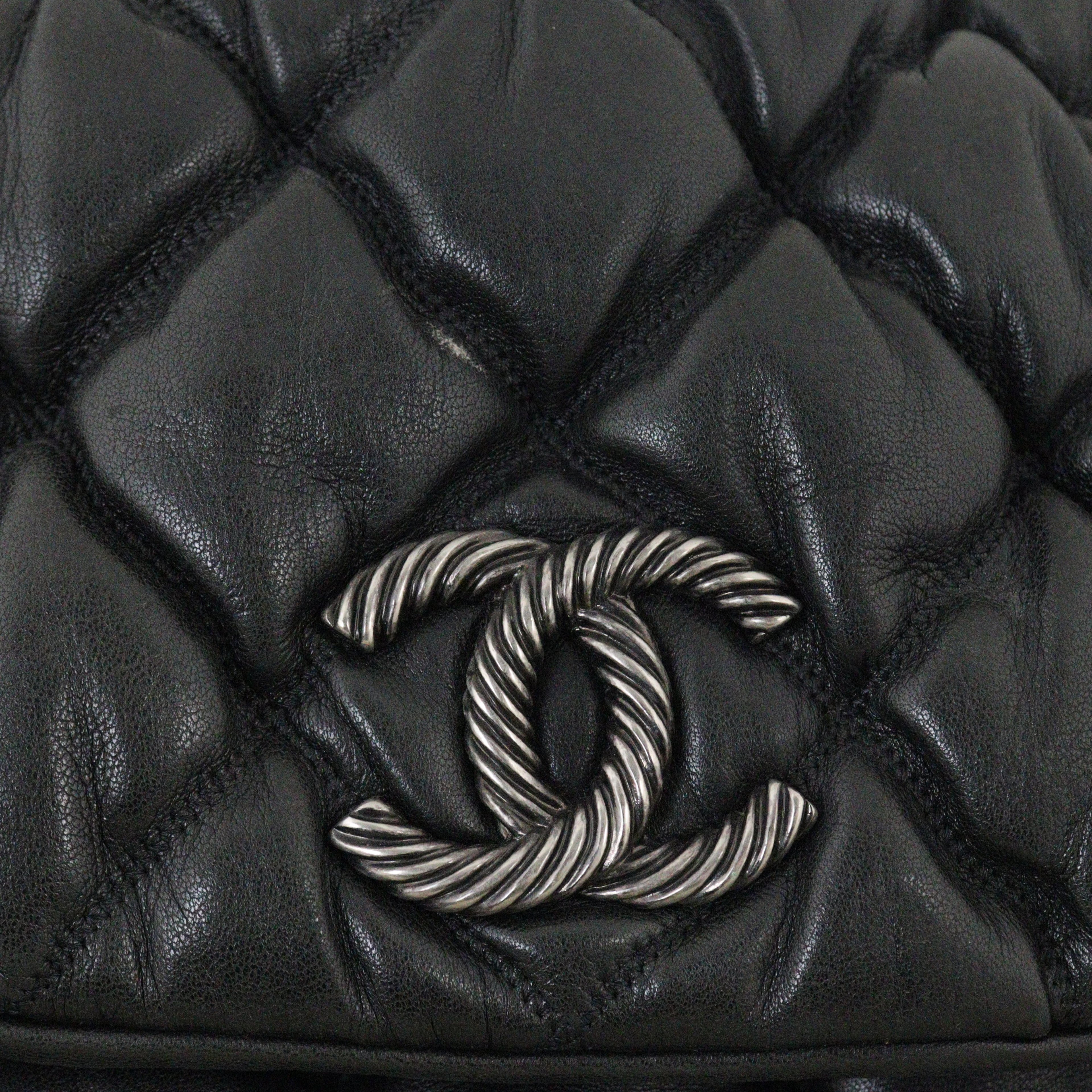 Chanel Bubble Quilt Accordion Flap Bag