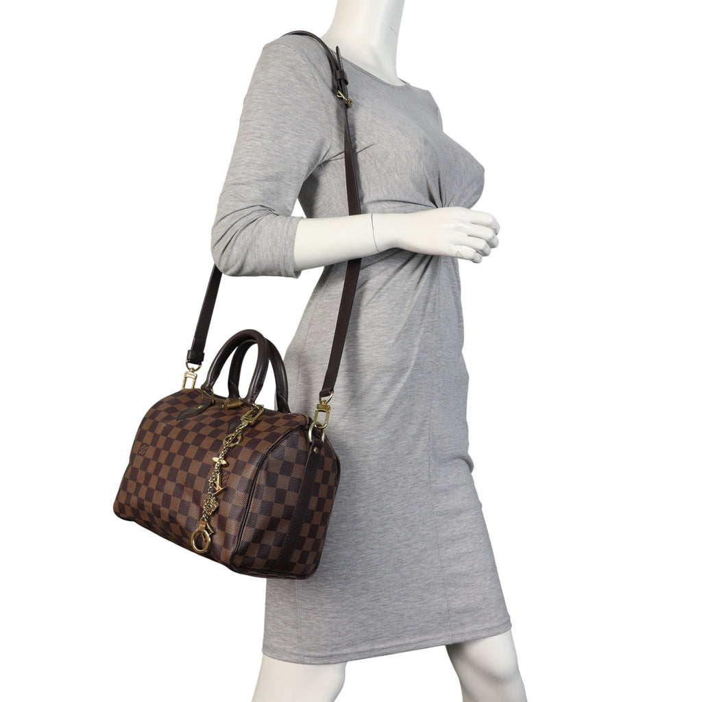 Louis Vuitton Speedy 25 Bandouliere Damier Ebene