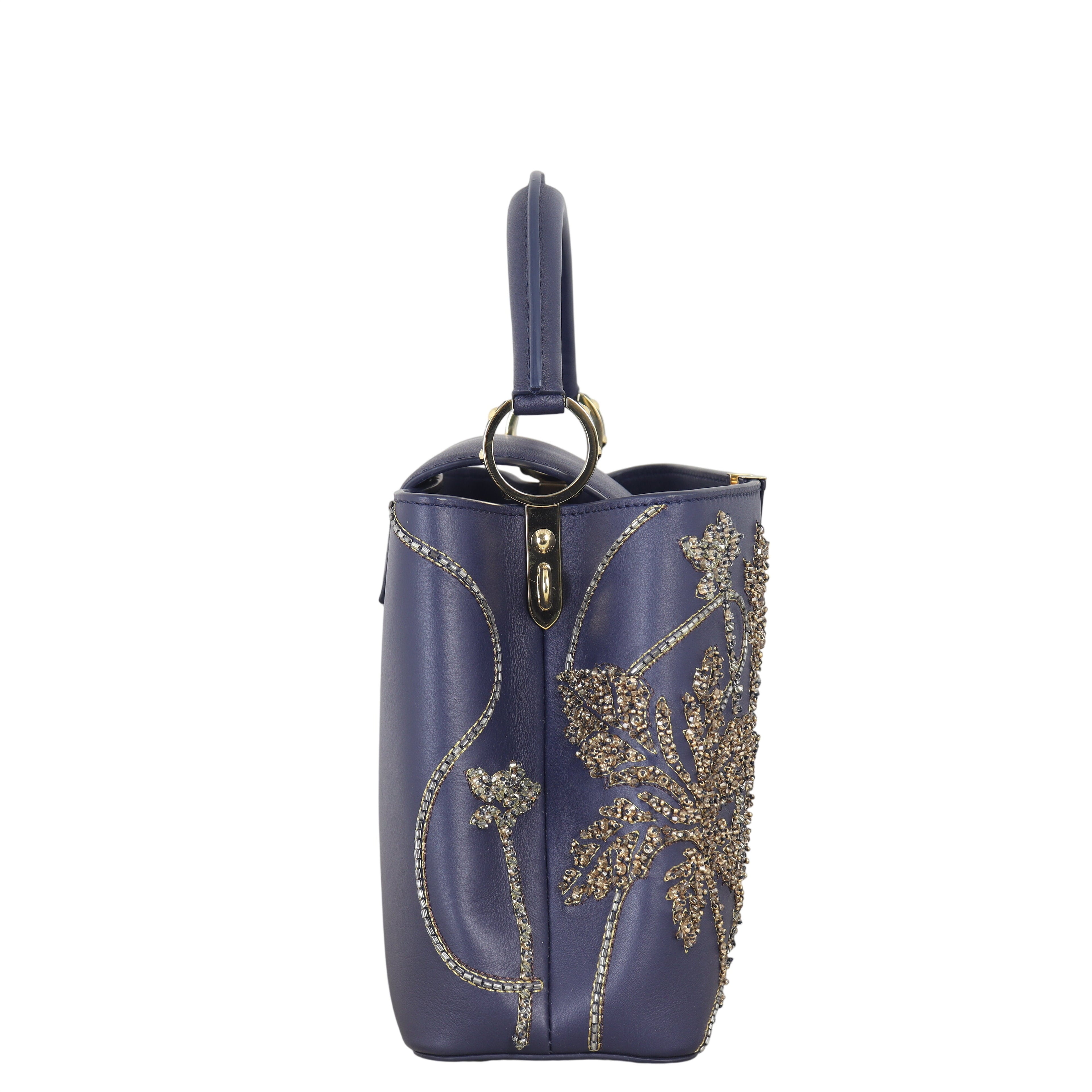Louis Vuitton Capucines BB Leather Fleurs D'Asnieres
