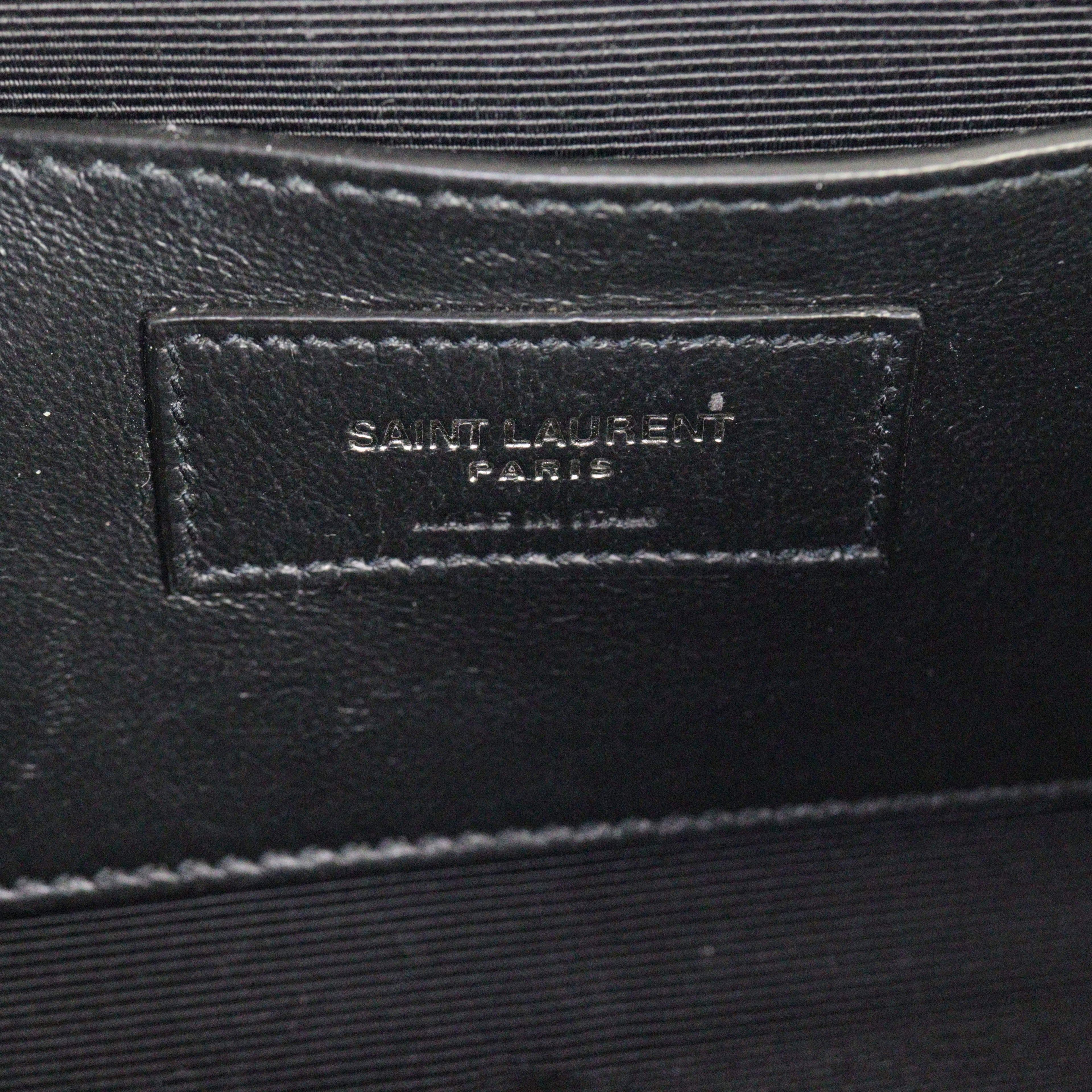 Saint Laurent Monogram Mix Matelasse Envelope Chain Bag Small