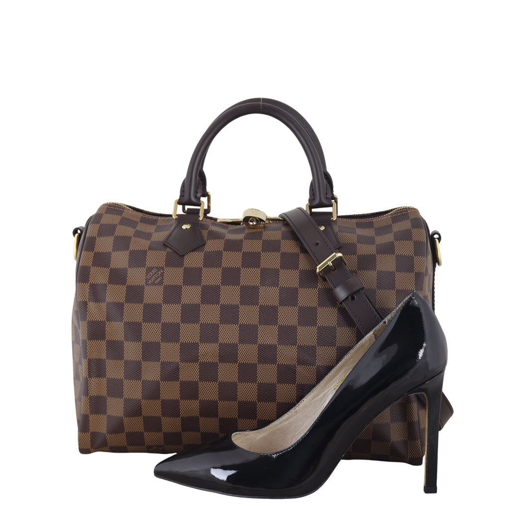 Louis Vuitton Speedy 30 Bandouliere Damier Ebene