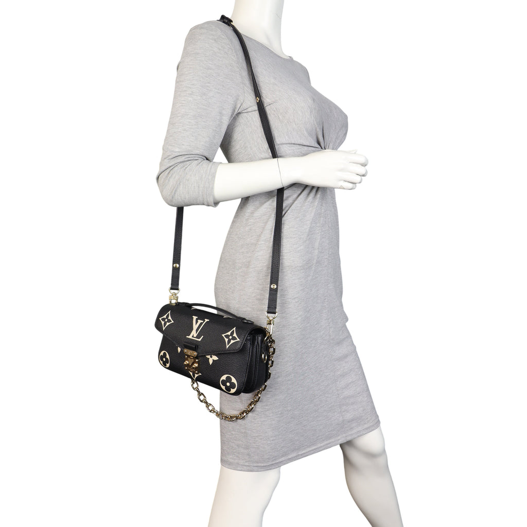 Louis Vuitton Pochette Metis East West Monogram Empreinte Giant Bicolour