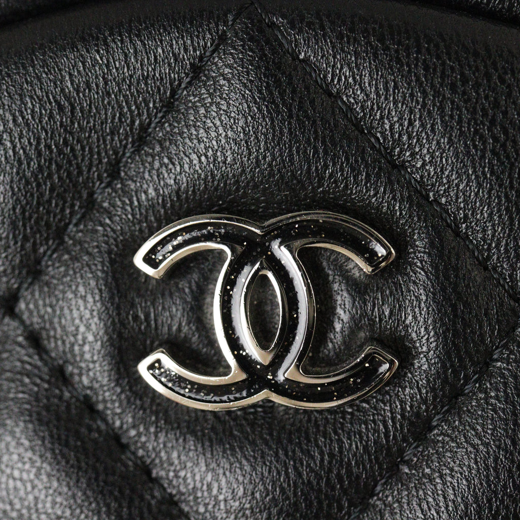 Chanel CC Round Clutch with Chain