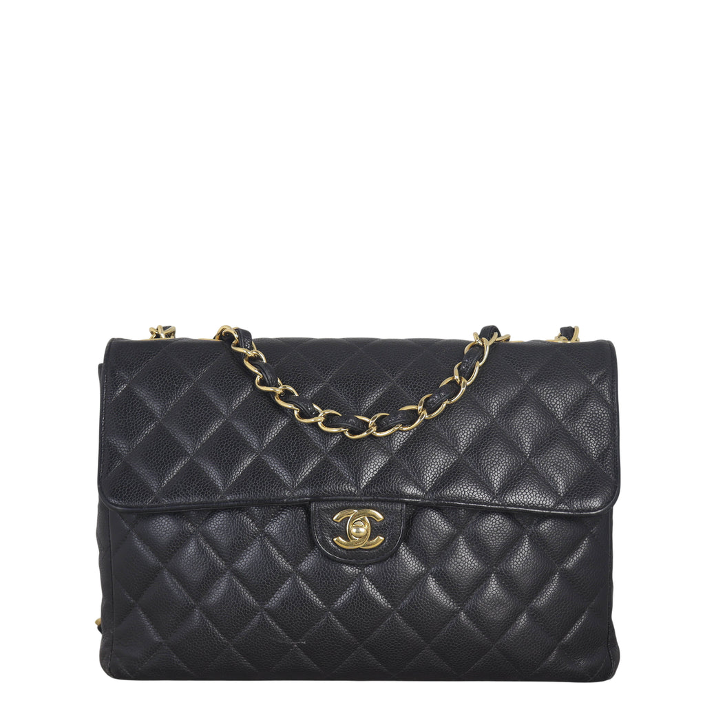 Chanel Classic Single Flap Jumbo Caviar