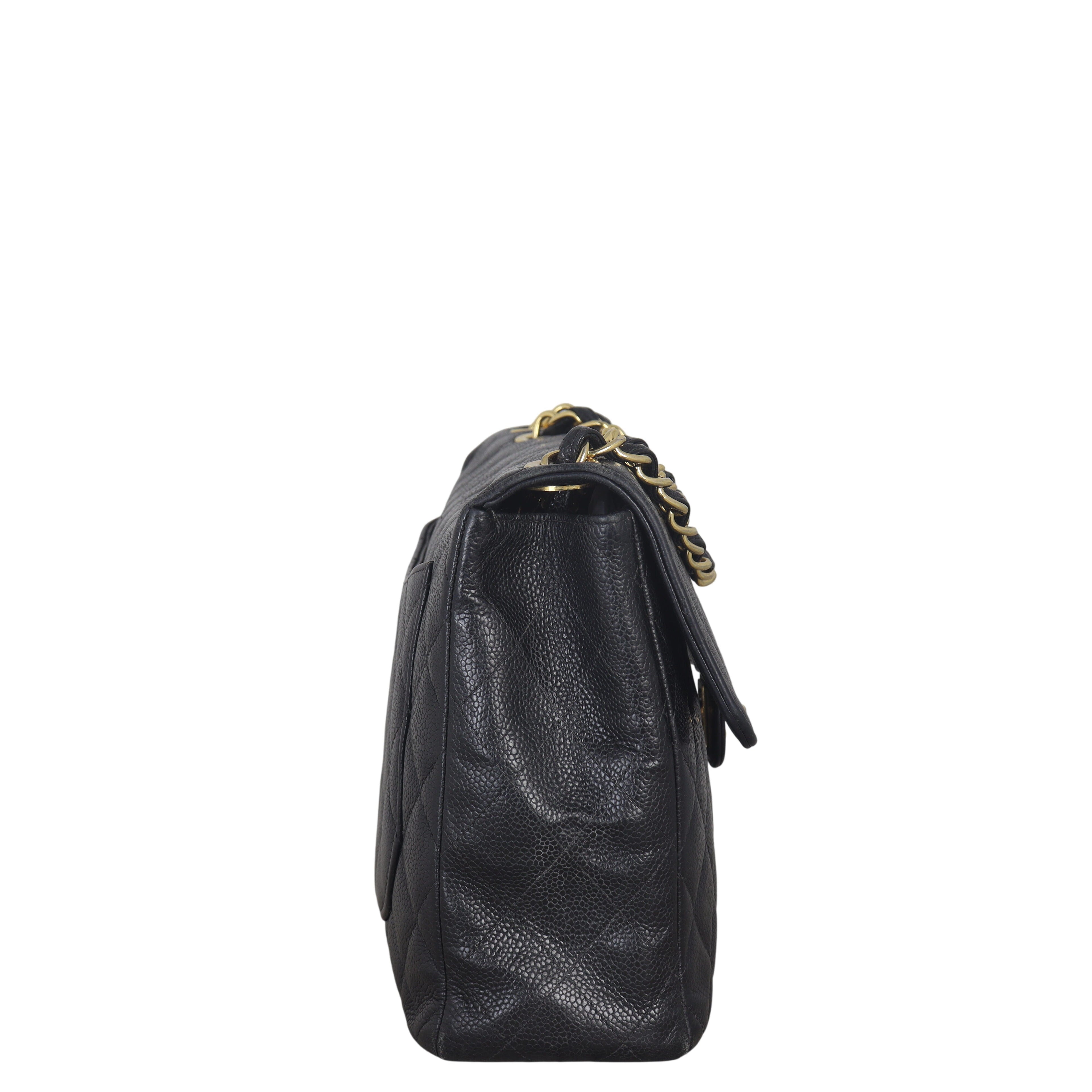 Chanel Classic Single Flap Jumbo Caviar