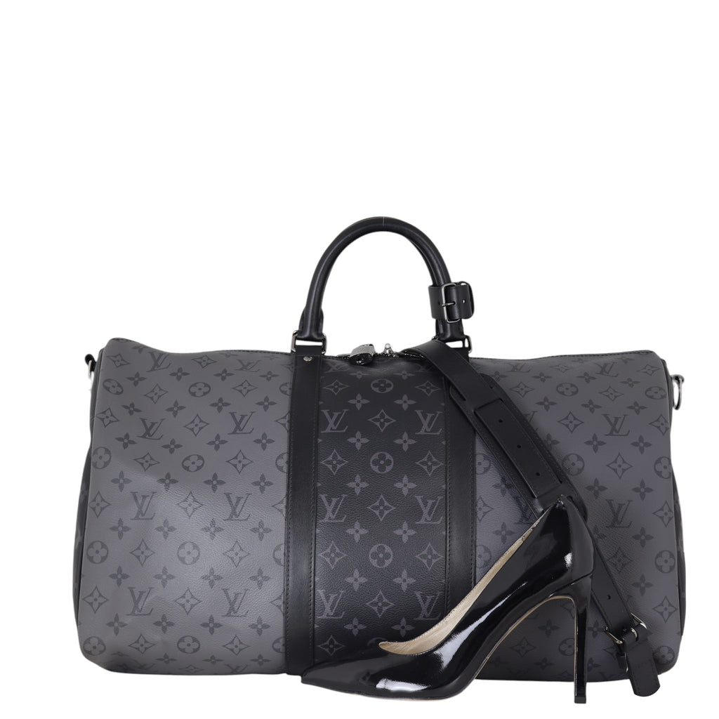 Louis Vuitton Keepall 50 Bandouliere Monogram Eclipse Reverse