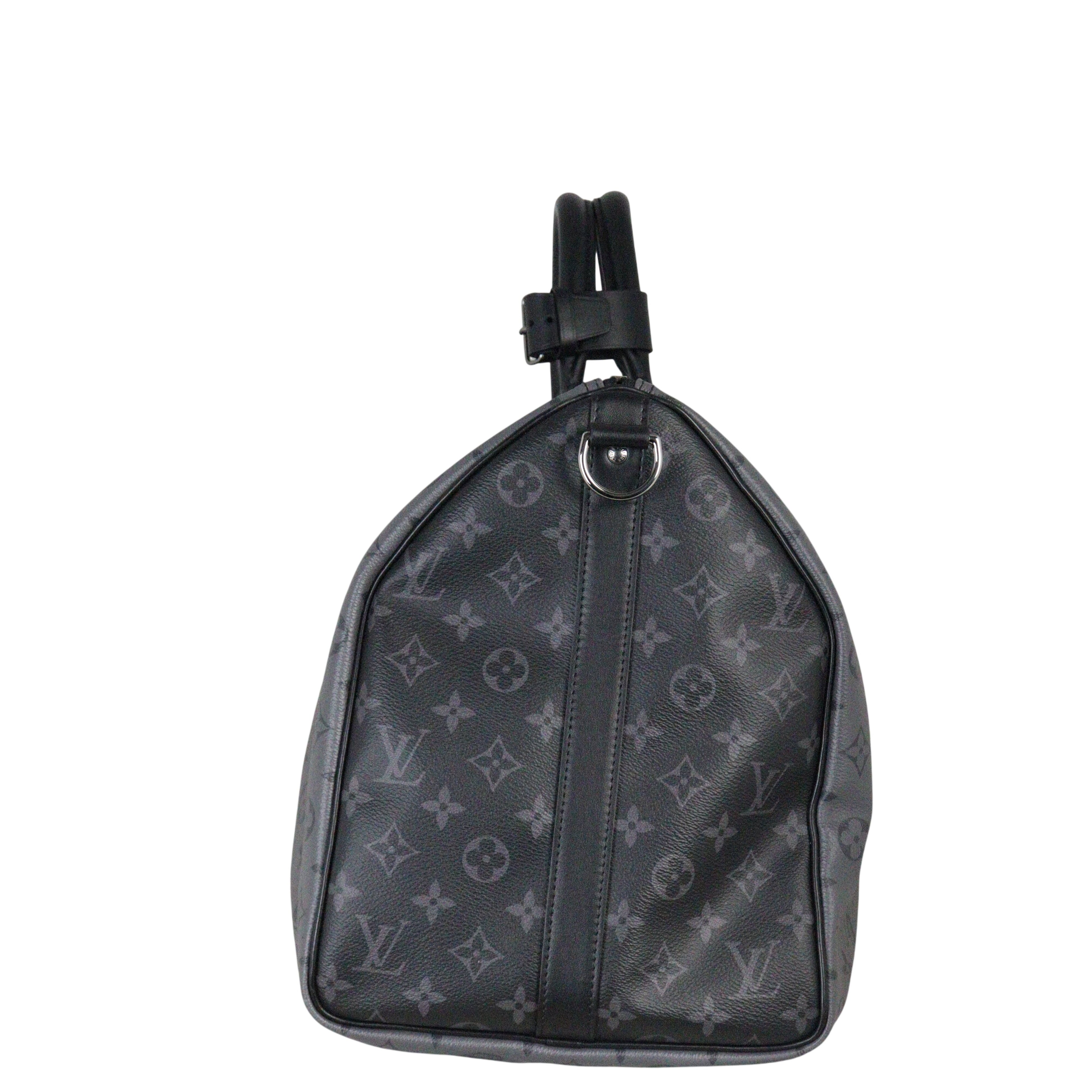 Louis Vuitton Keepall 50 Bandouliere Monogram Eclipse Reverse