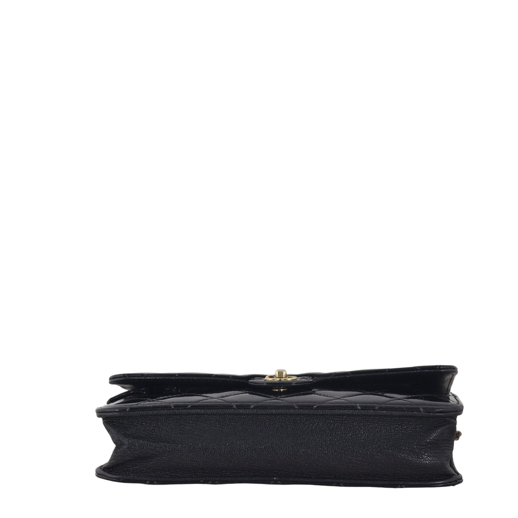 Chanel CC Eyelet Wallet On Chain Patent