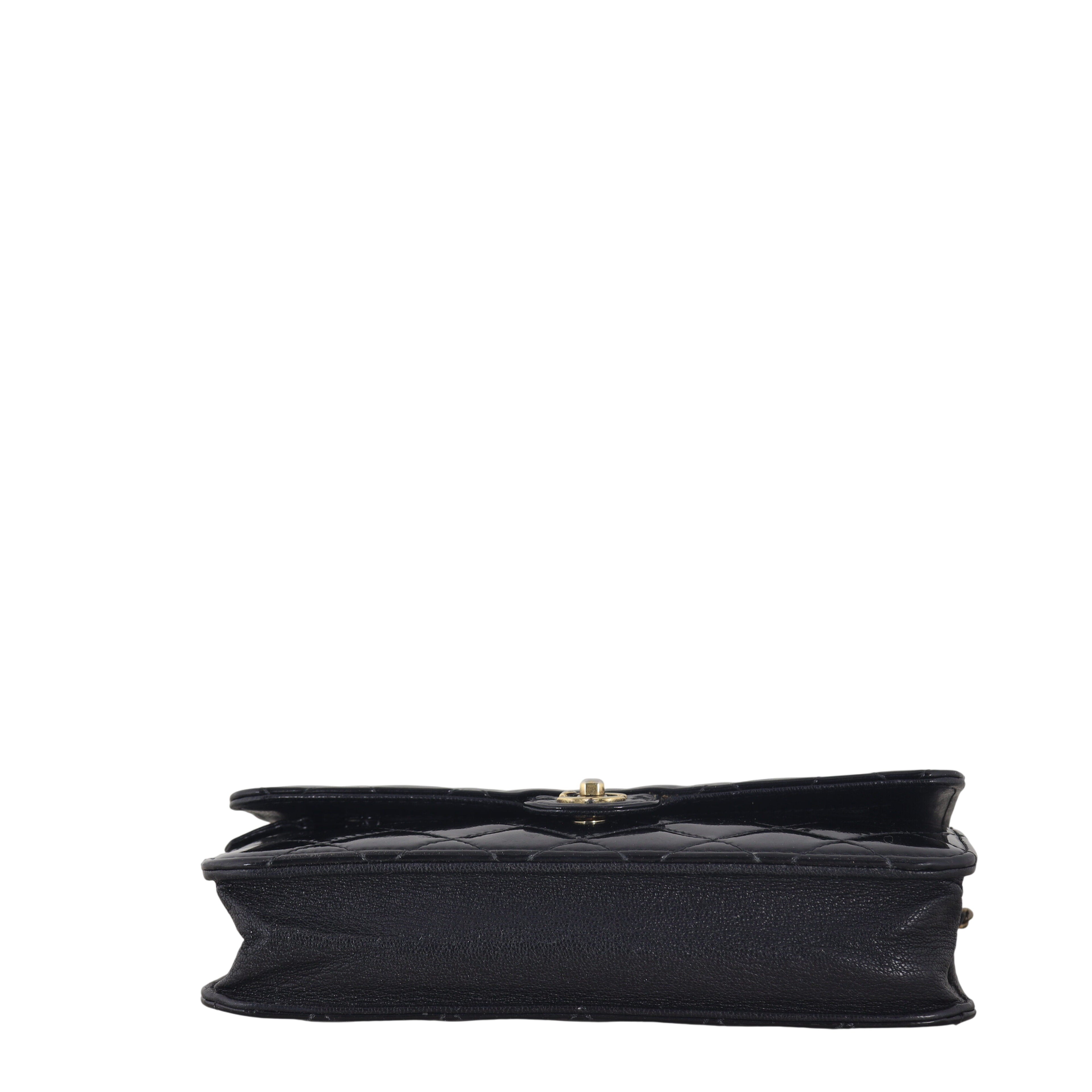 Chanel CC Eyelet Wallet On Chain Patent