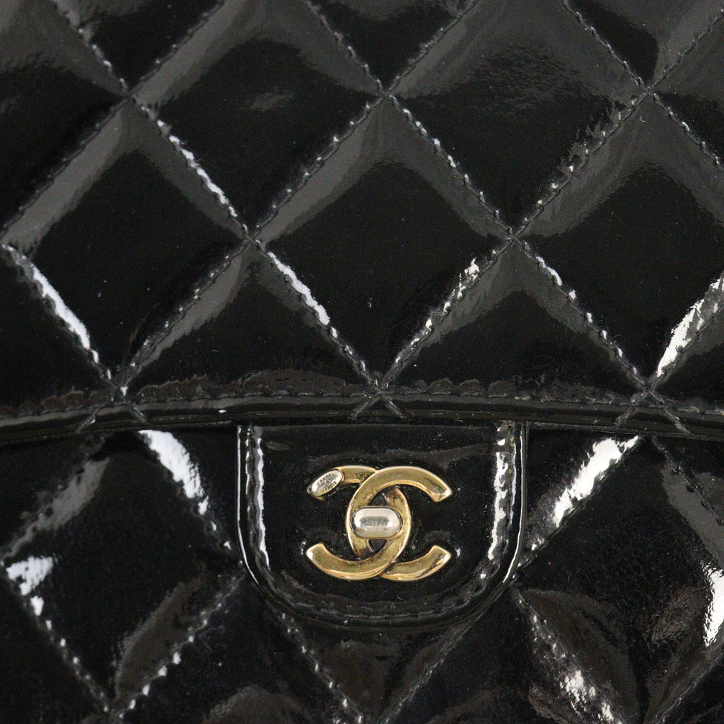 Chanel CC Eyelet Wallet On Chain Patent