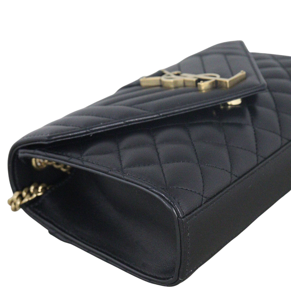 Saint Laurent Monogram Mix Matelasse Envelope Chain Bag Small