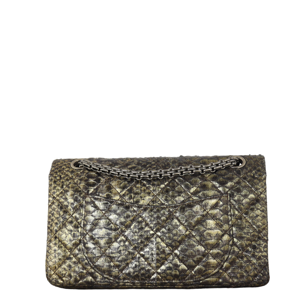 Chanel 2.55 Reissue 225 Double Flap Bag Python