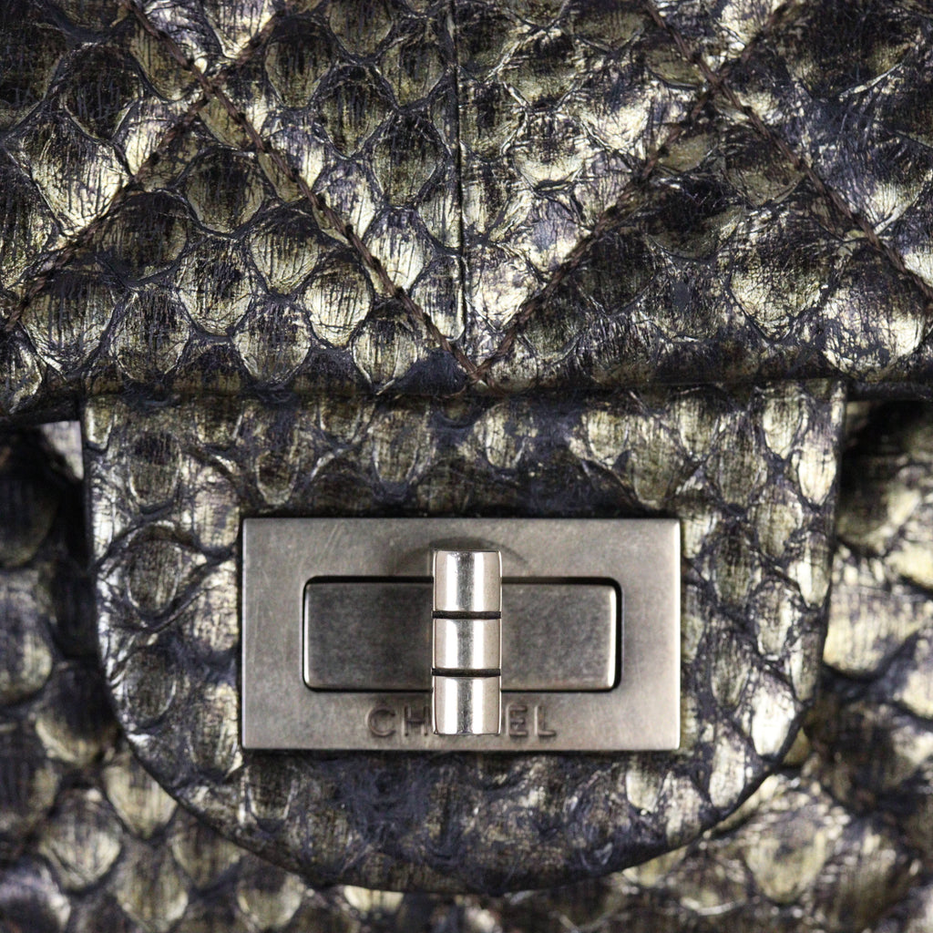 Chanel 2.55 Reissue 225 Double Flap Bag Python
