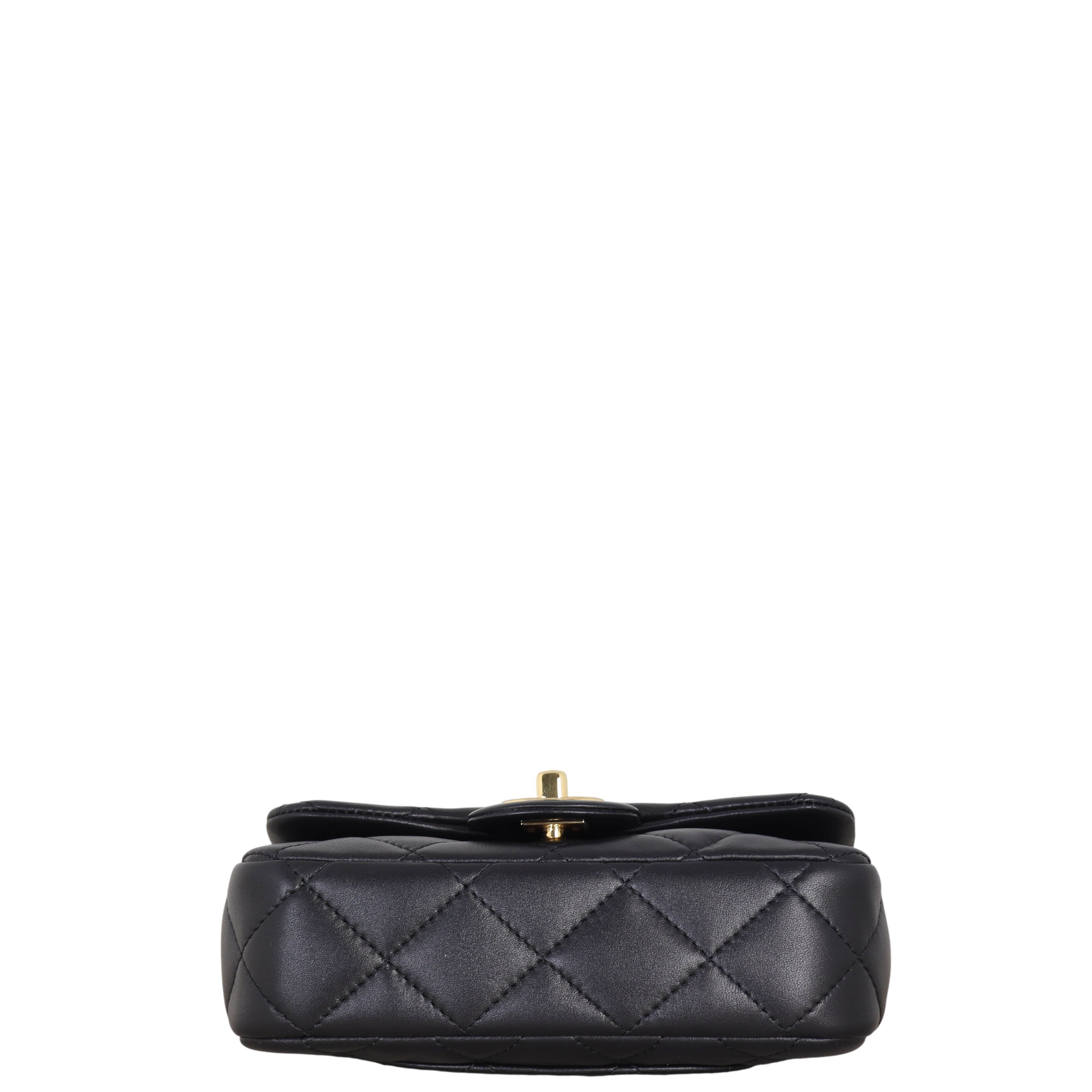 Chanel Chain Top Handle Flap Mini Bag
