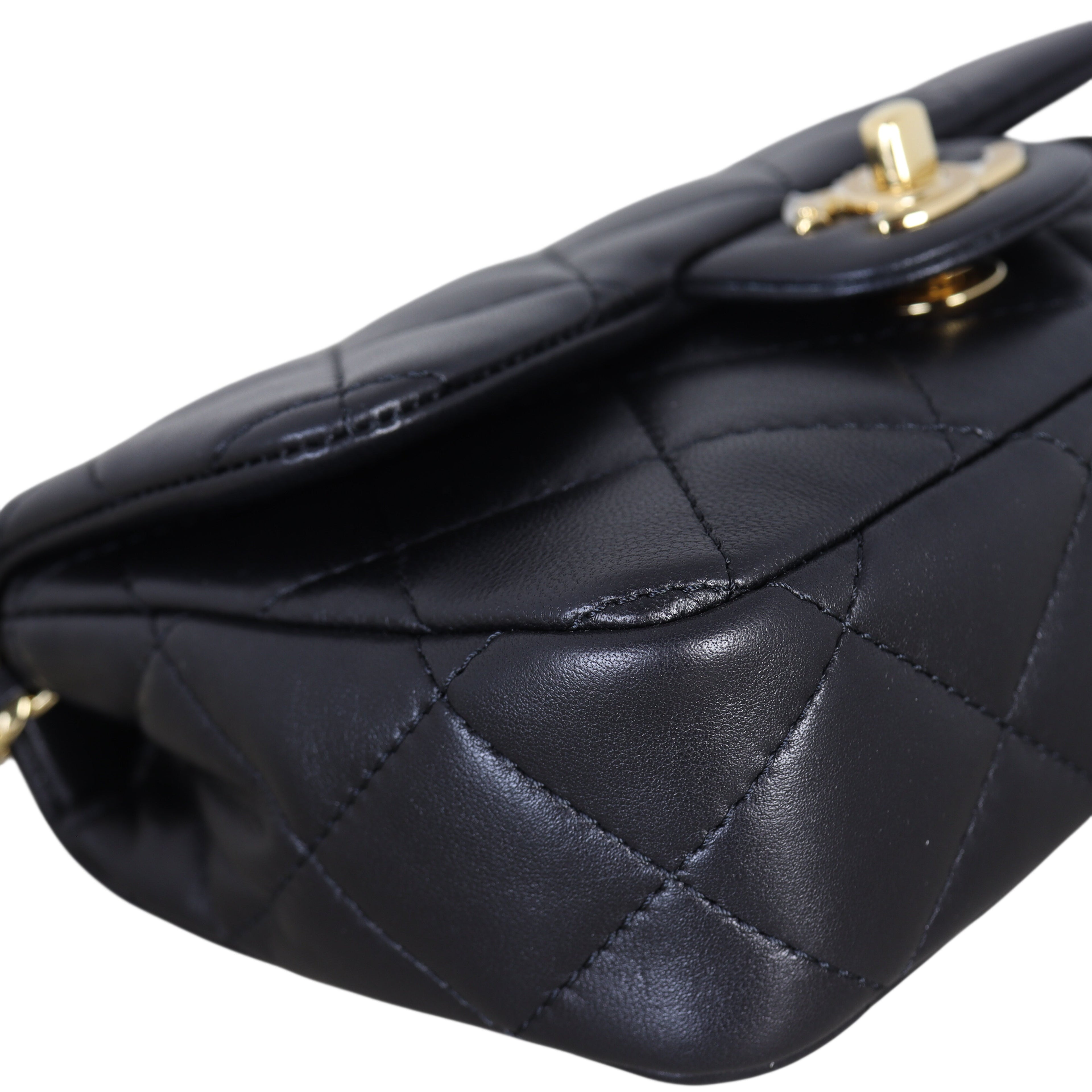 Chanel Chain Top Handle Flap Mini Bag