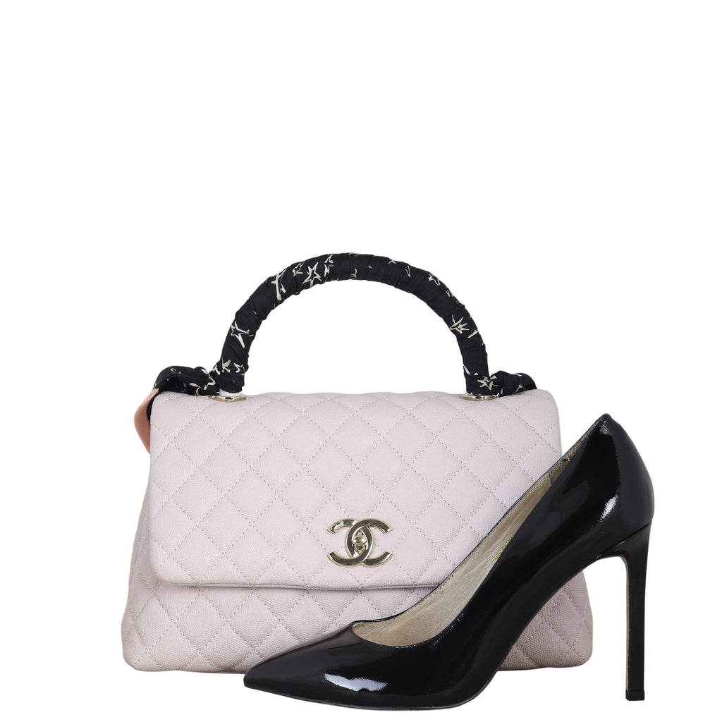 Chanel Coco Top Handle Flap Bag Medium