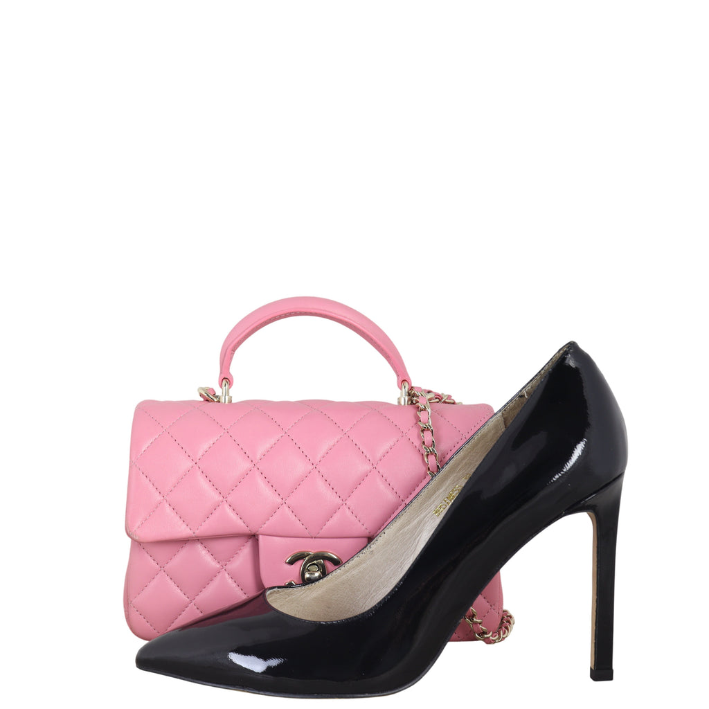 Chanel Classic Flap Mini Rectangular Top Handle Lambskin