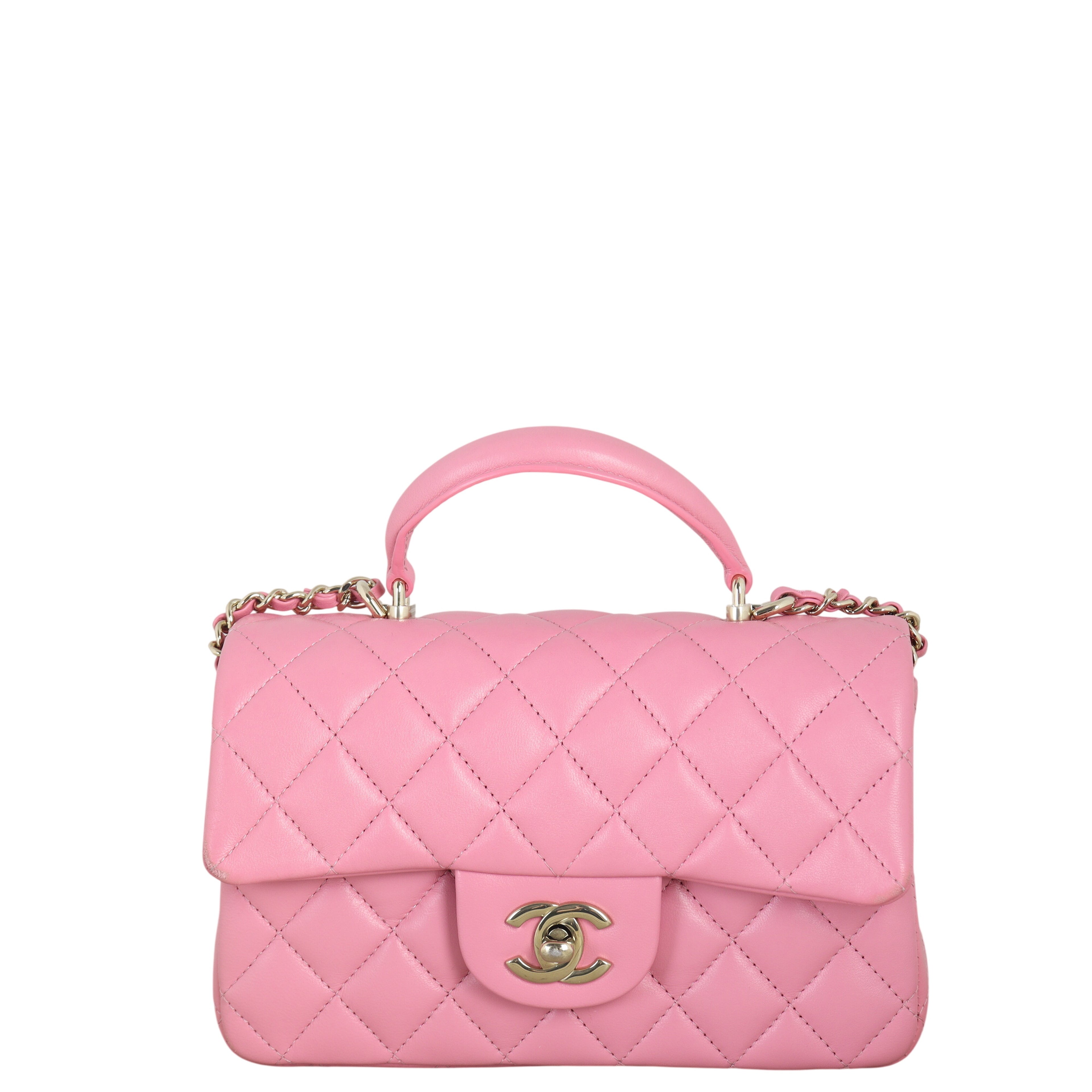 Chanel Classic Flap Mini Rectangular Top Handle Lambskin