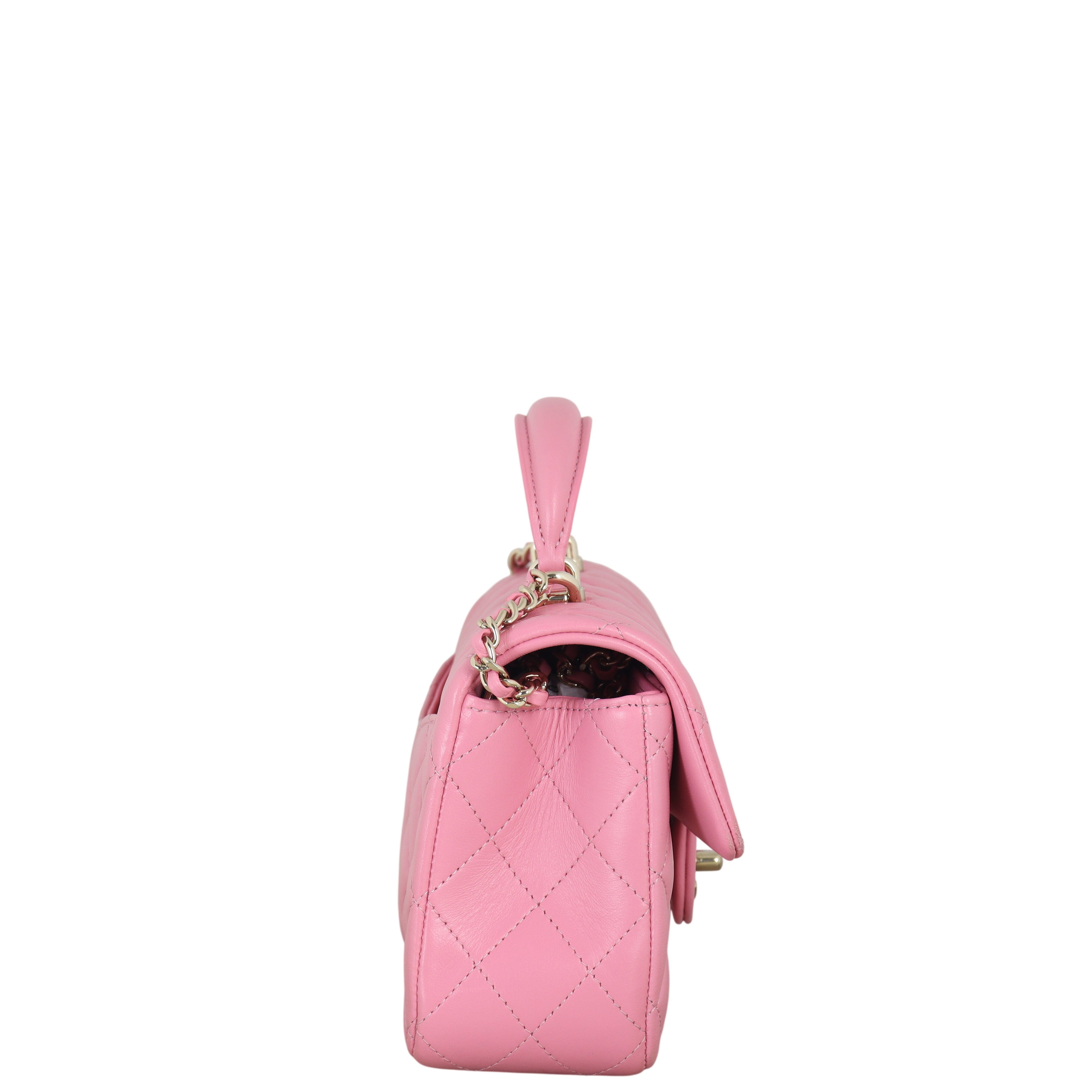 Chanel Classic Flap Mini Rectangular Top Handle Lambskin