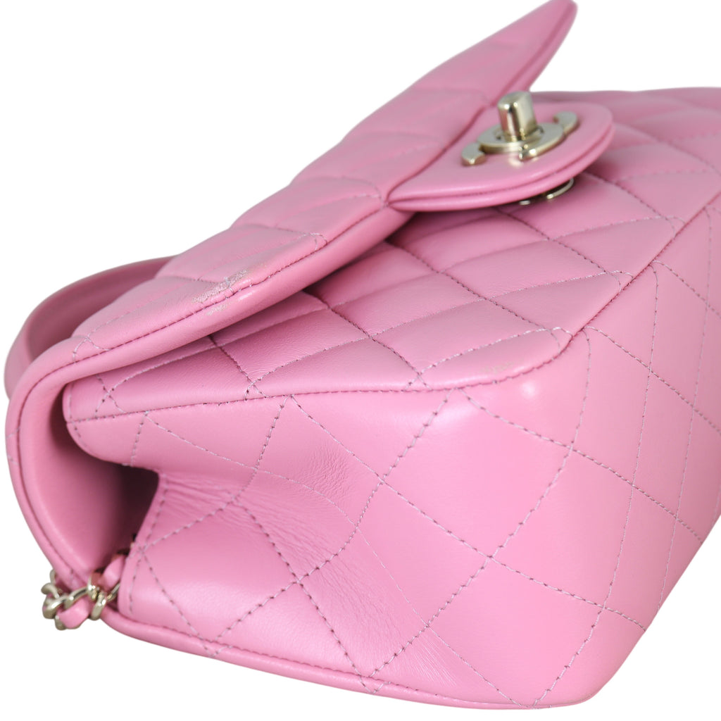 Chanel Classic Flap Mini Rectangular Top Handle Lambskin