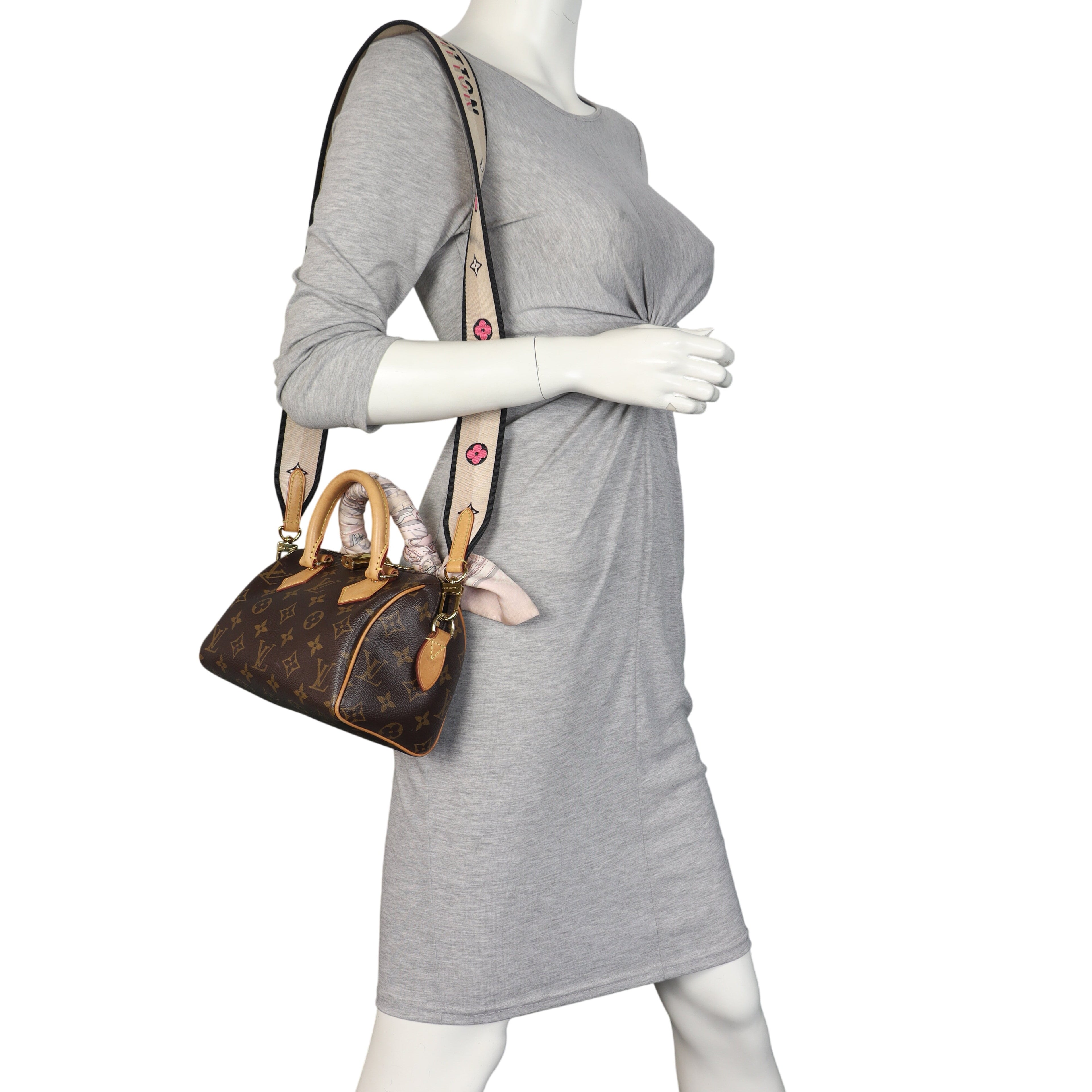 Louis Vuitton Speedy 20 Bandouliere Monogram with Embroidered Strap