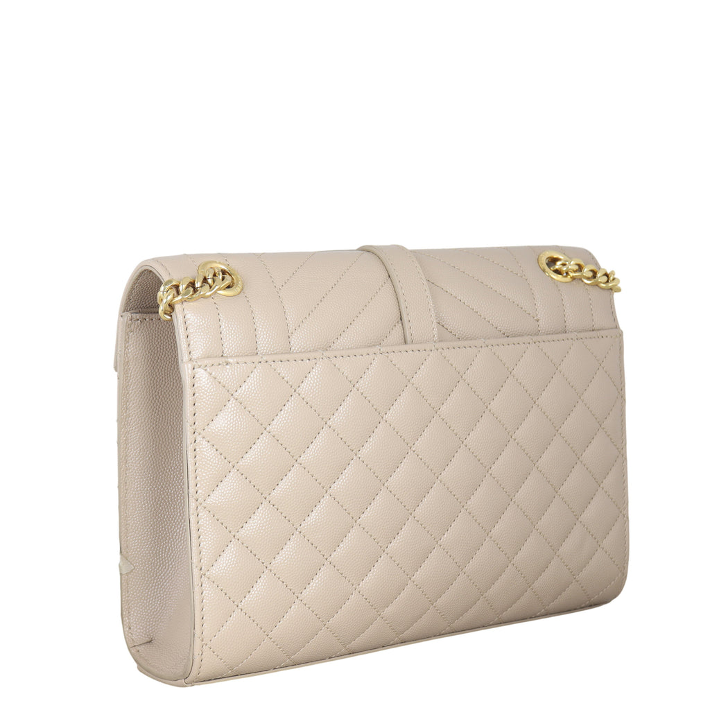 Saint Laurent Monogram Mix Matelasse Envelope Chain Bag Medium