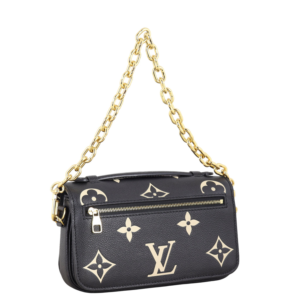 Louis Vuitton Pochette Metis East West Monogram Empreinte Bicolour