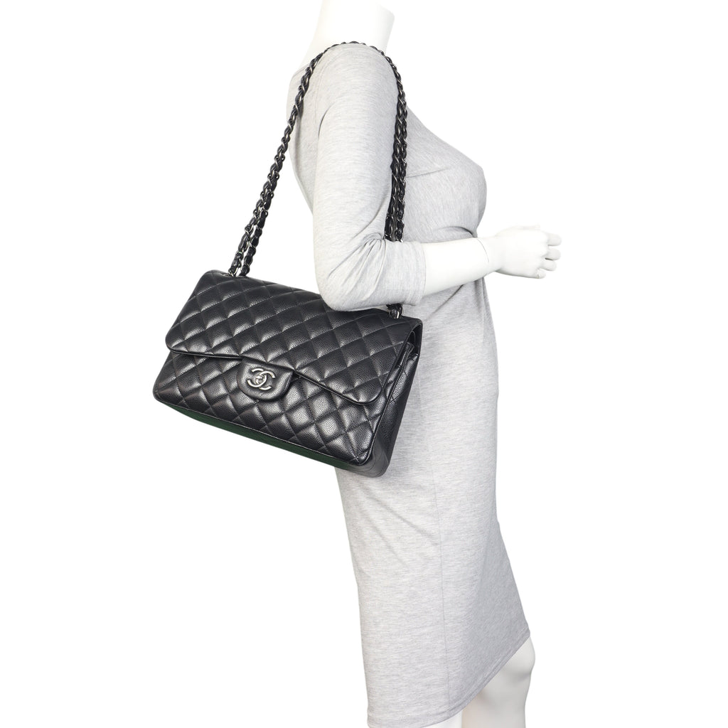 Chanel Classic Double Flap Jumbo Caviar