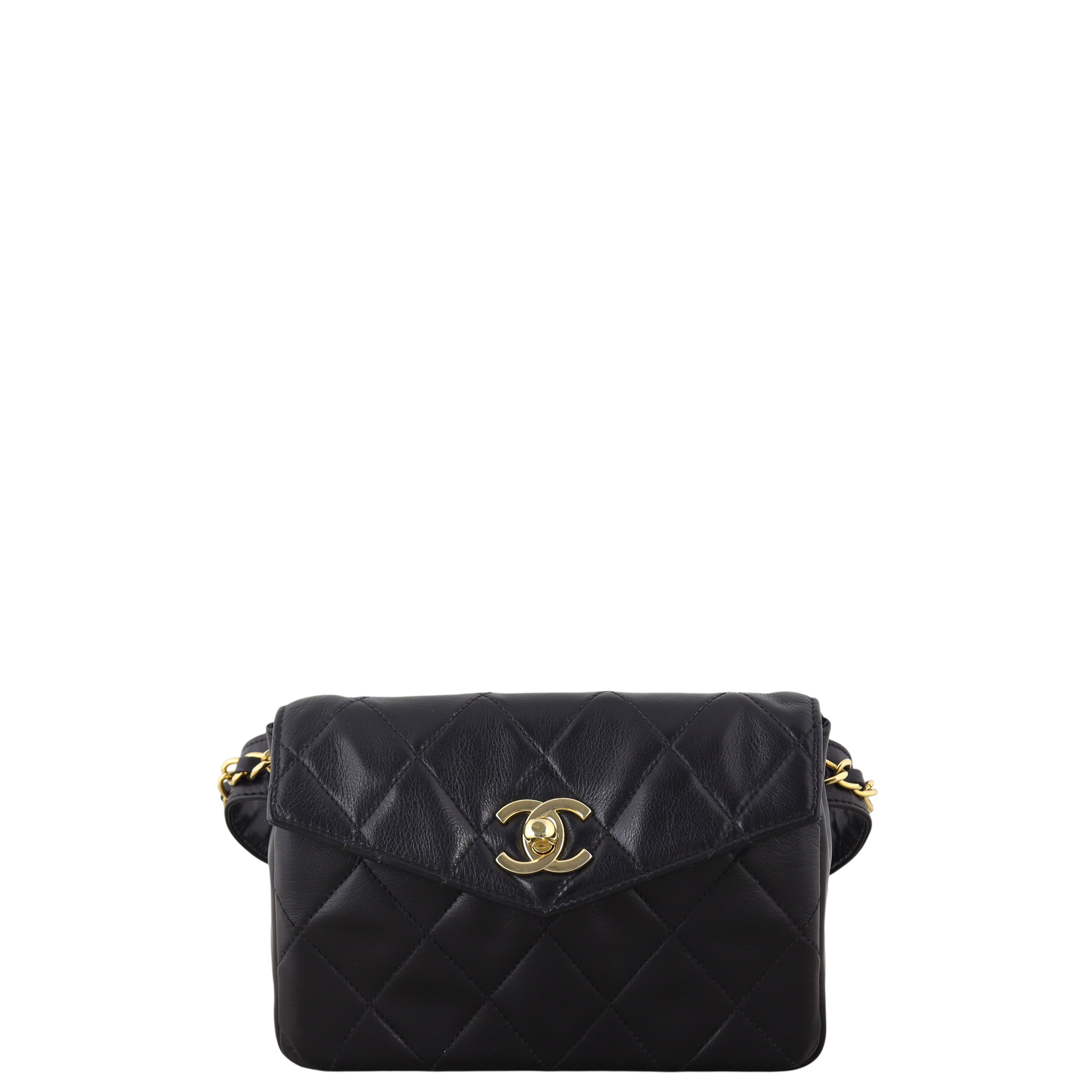Chanel Vintage Quilted CC Belt Bag