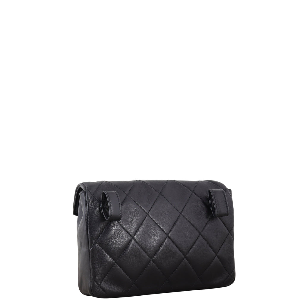 Chanel Vintage Quilted CC Belt Bag