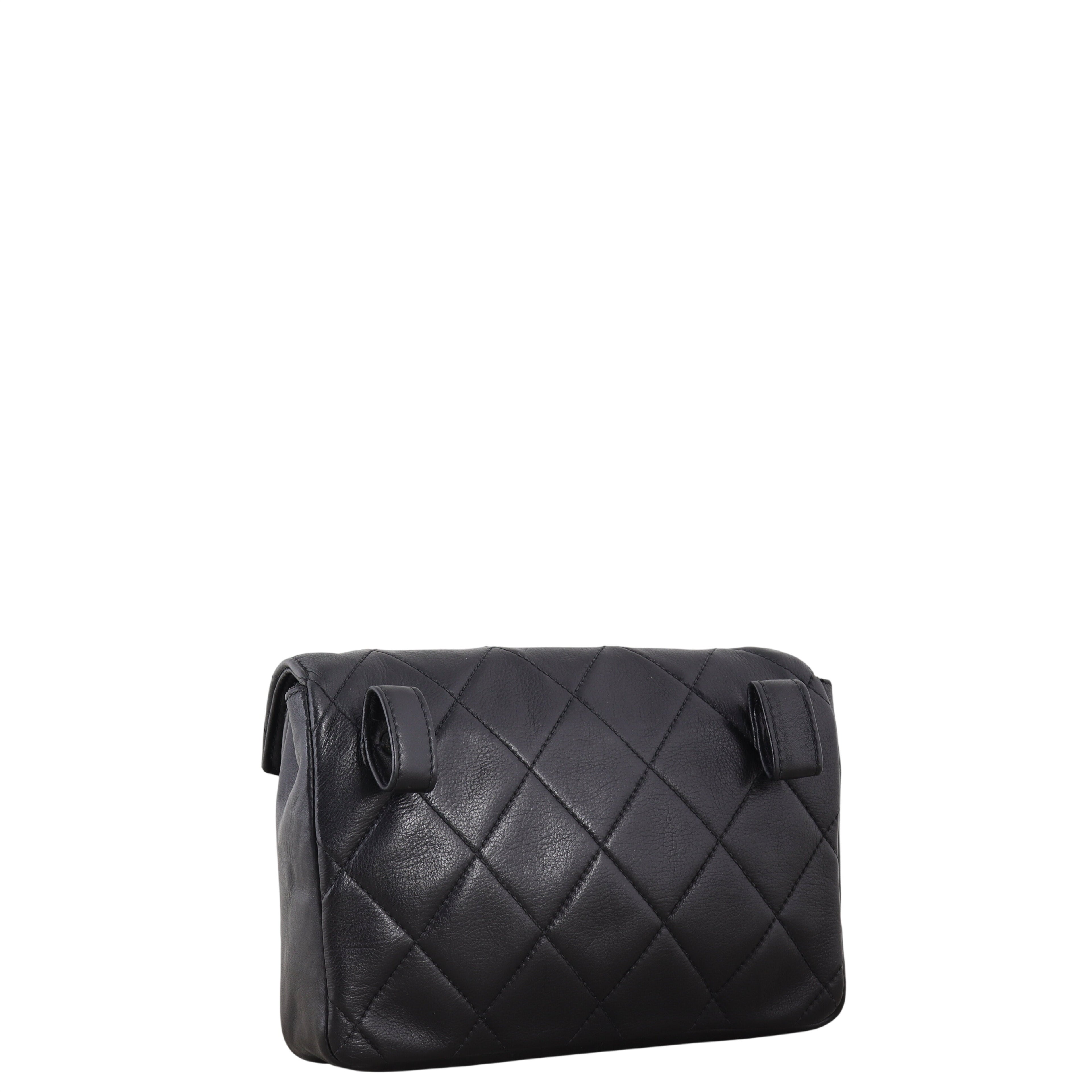 Chanel Vintage Quilted CC Belt Bag