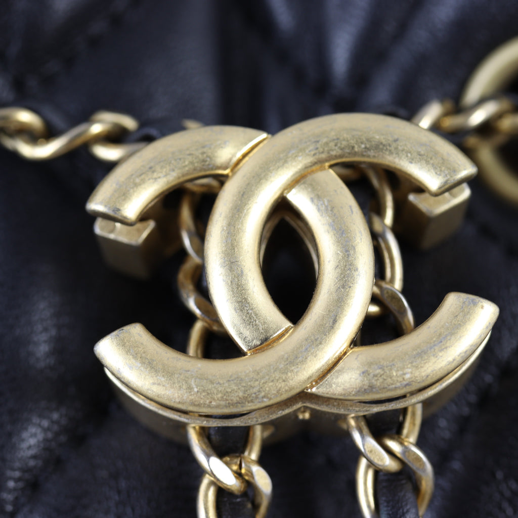 Chanel Pearl Crush Drawstring Bucket Bag