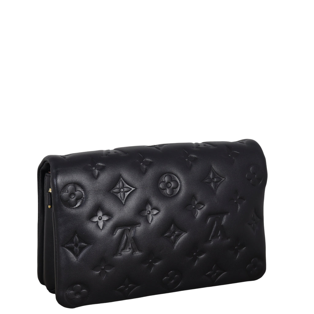 Louis Vuitton Pochette Coussin Monogram Embossed Lambskin