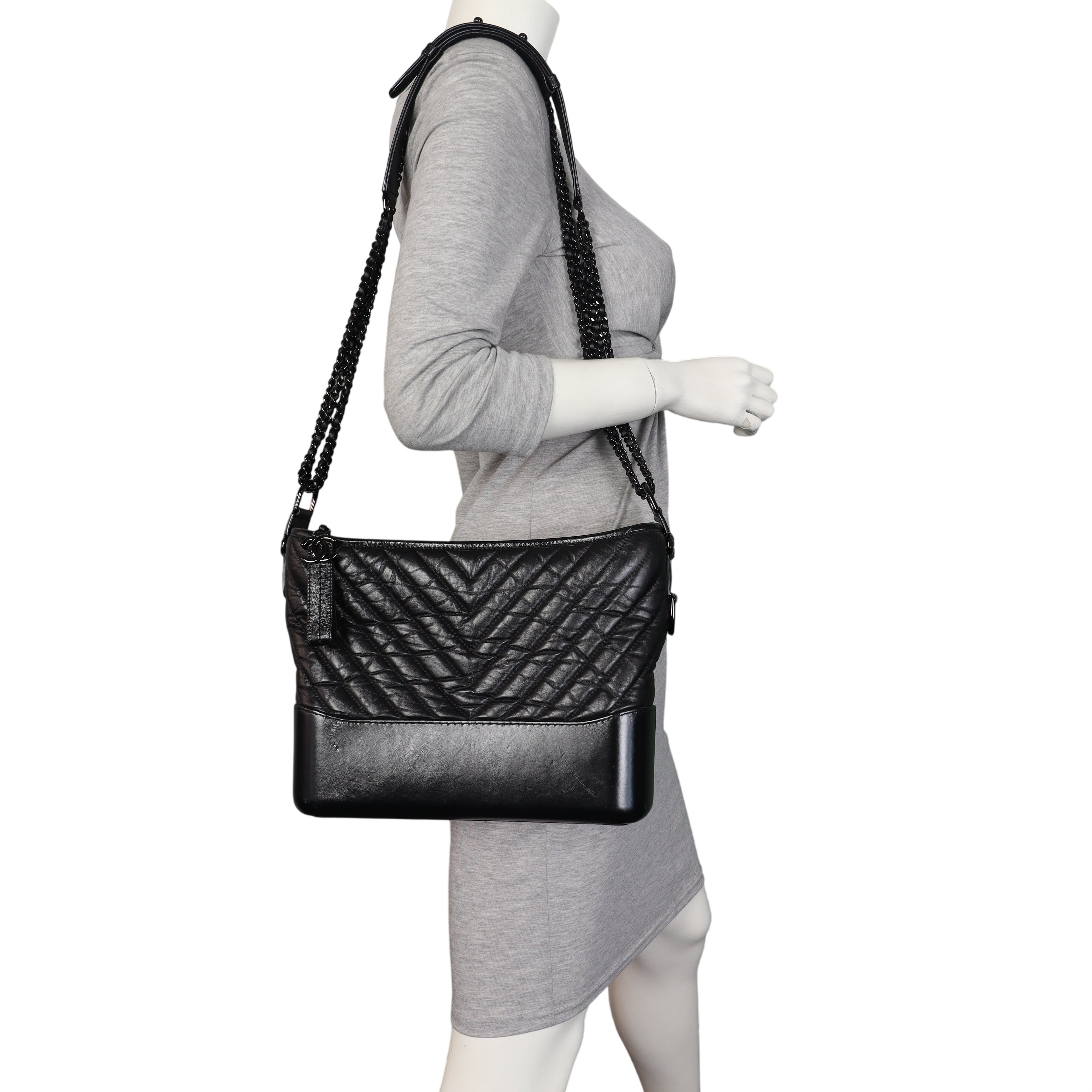 Chanel Gabrielle Hobo Large Chevron