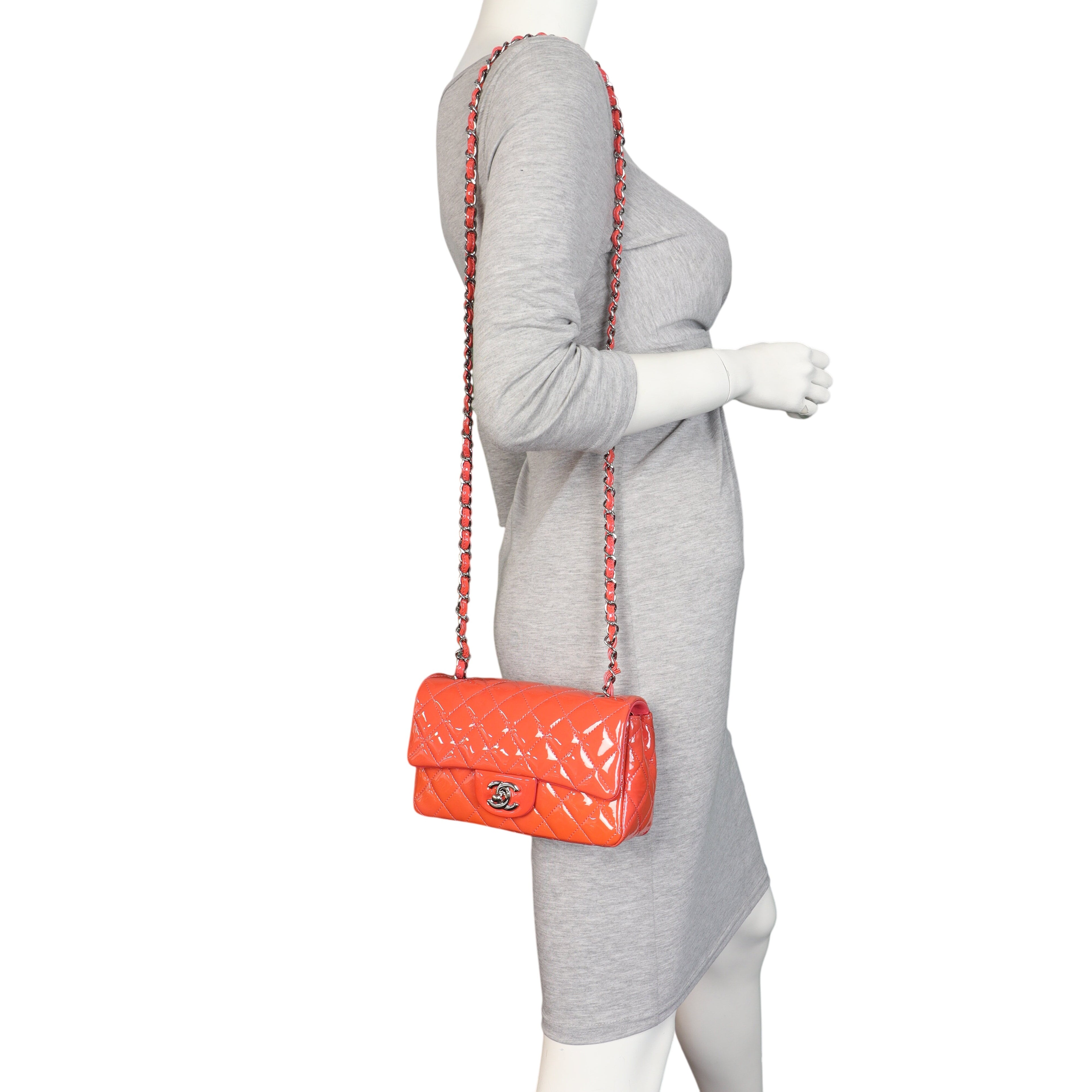 Chanel Classic Flap Mini Rectangular Bag Patent