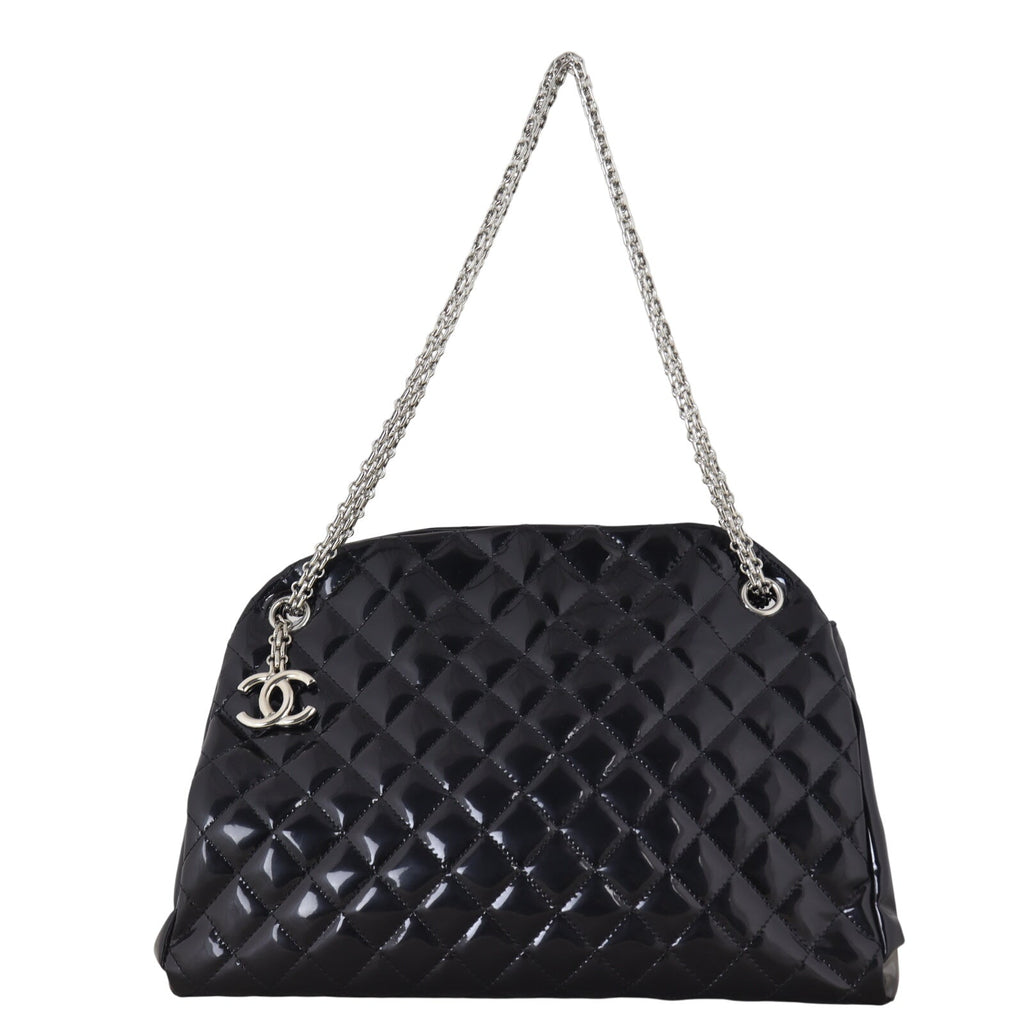 Chanel Just Mademoiselle Bowler Bag Patent
