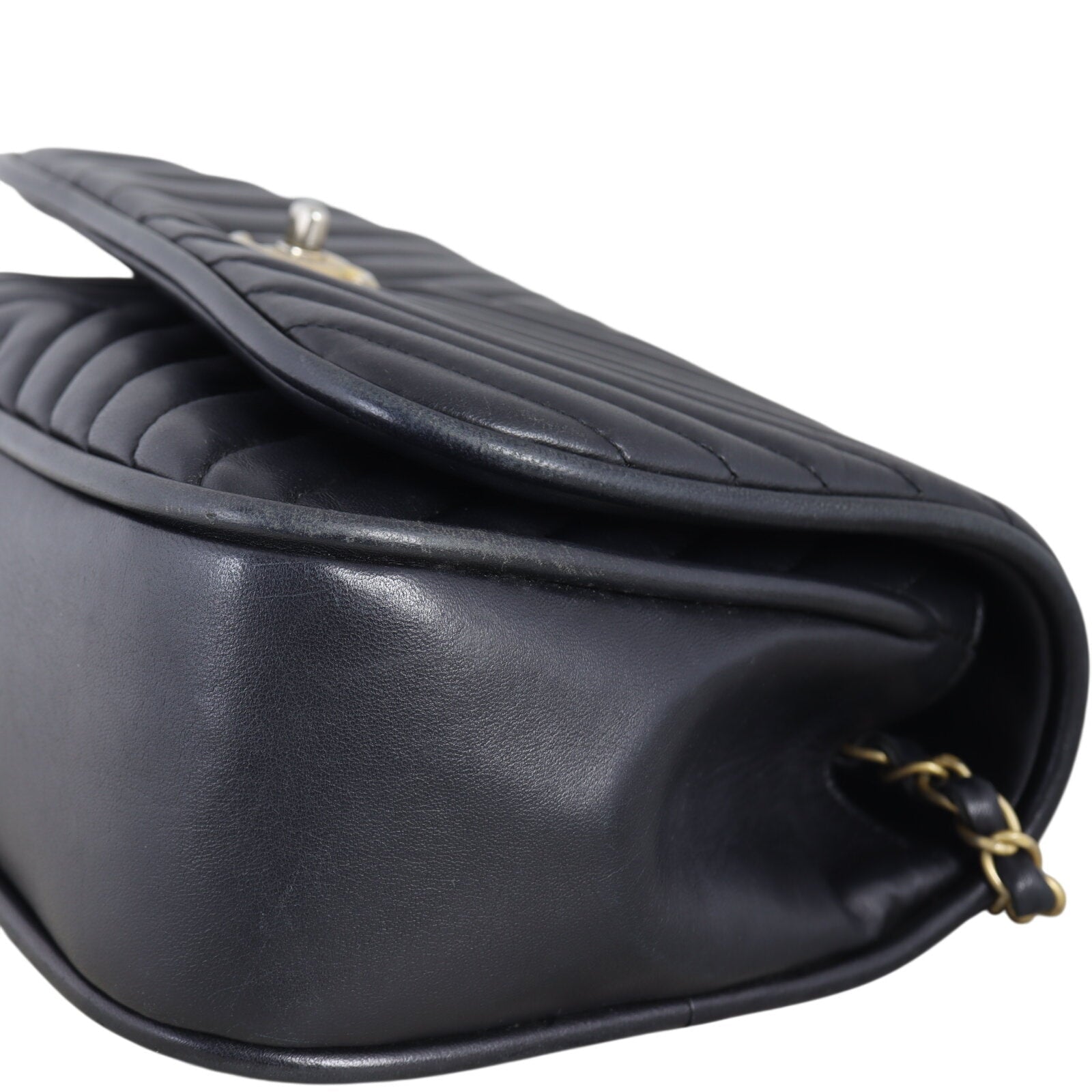 Chanel Chevron Top Handle Bag