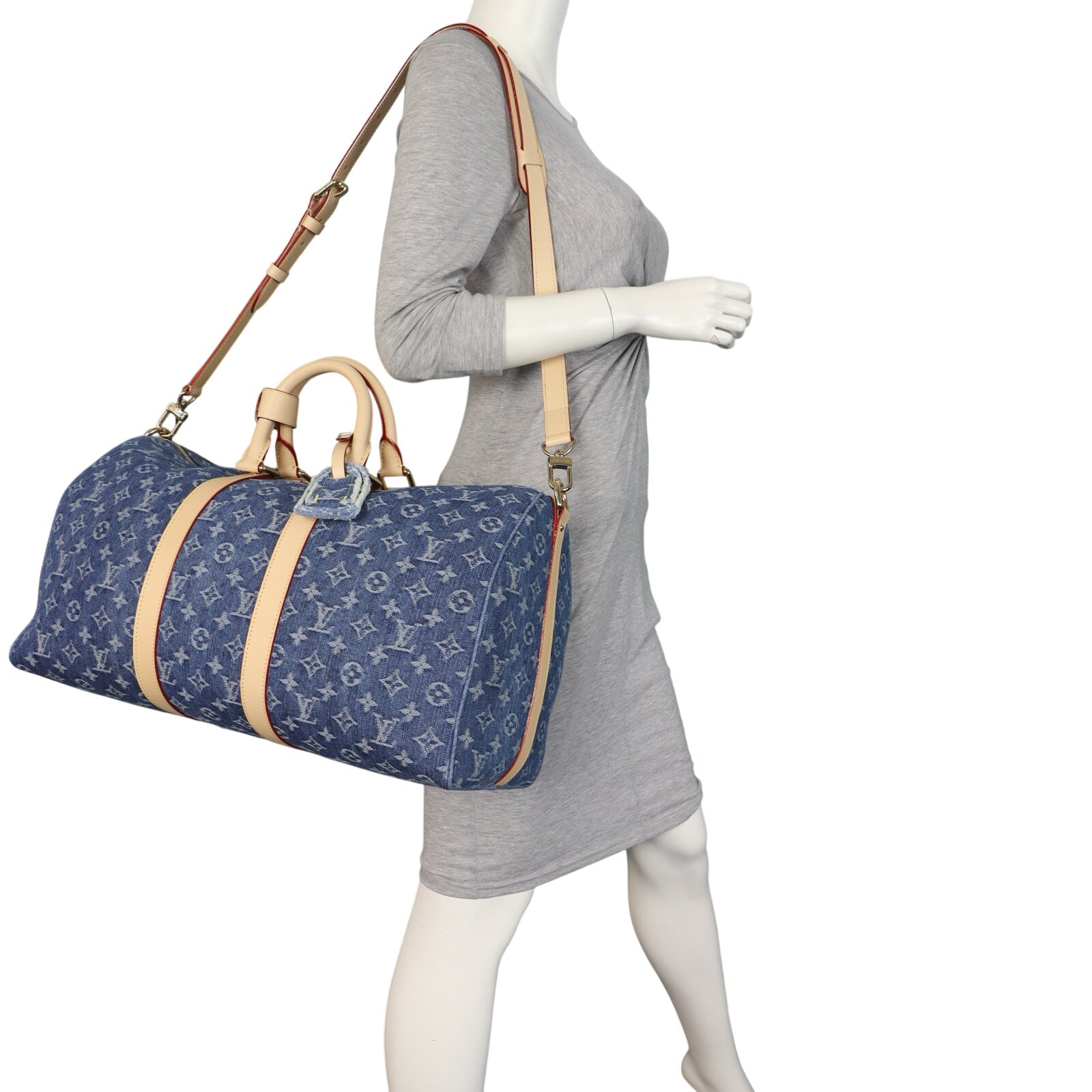 Louis Vuitton Keepall 45 Bandouliere Monogram Denim