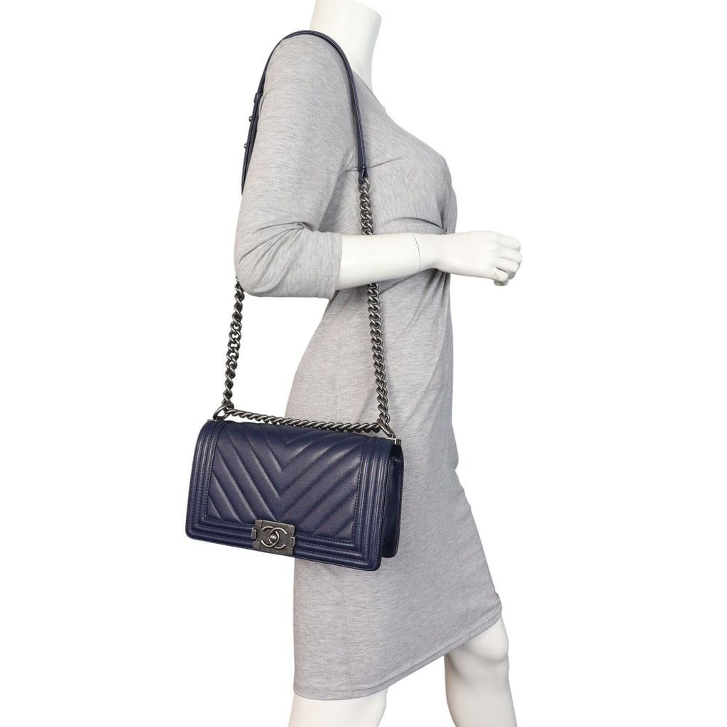Chanel Boy Old Medium Chevron