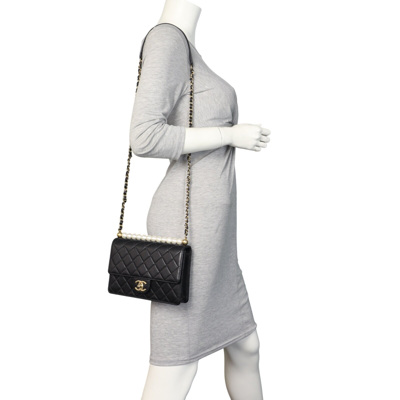 Chanel Chic Pearls Flap Medium Bag