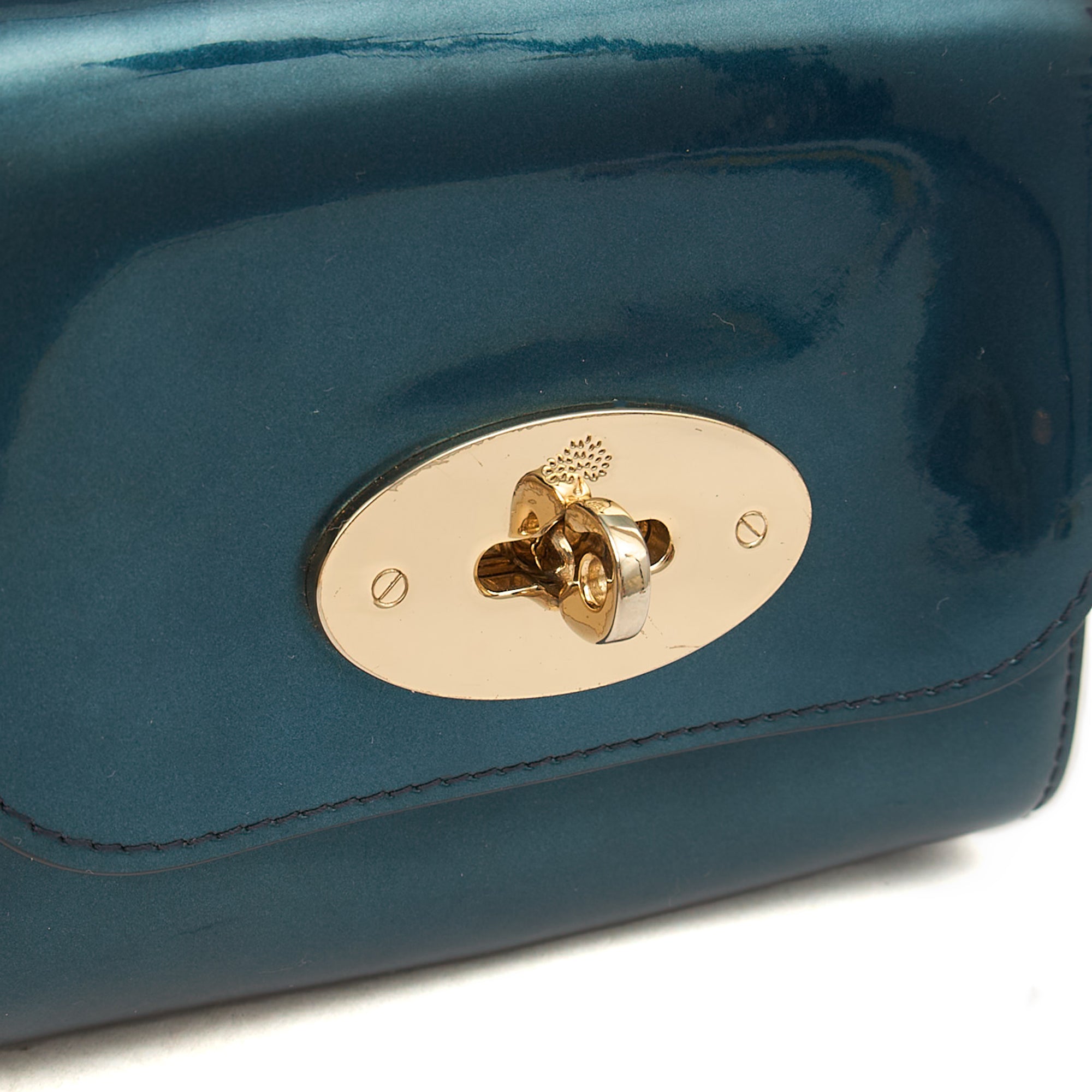 Mulberry Mini Bag Lily - Mini  in Blue, Patent Leather