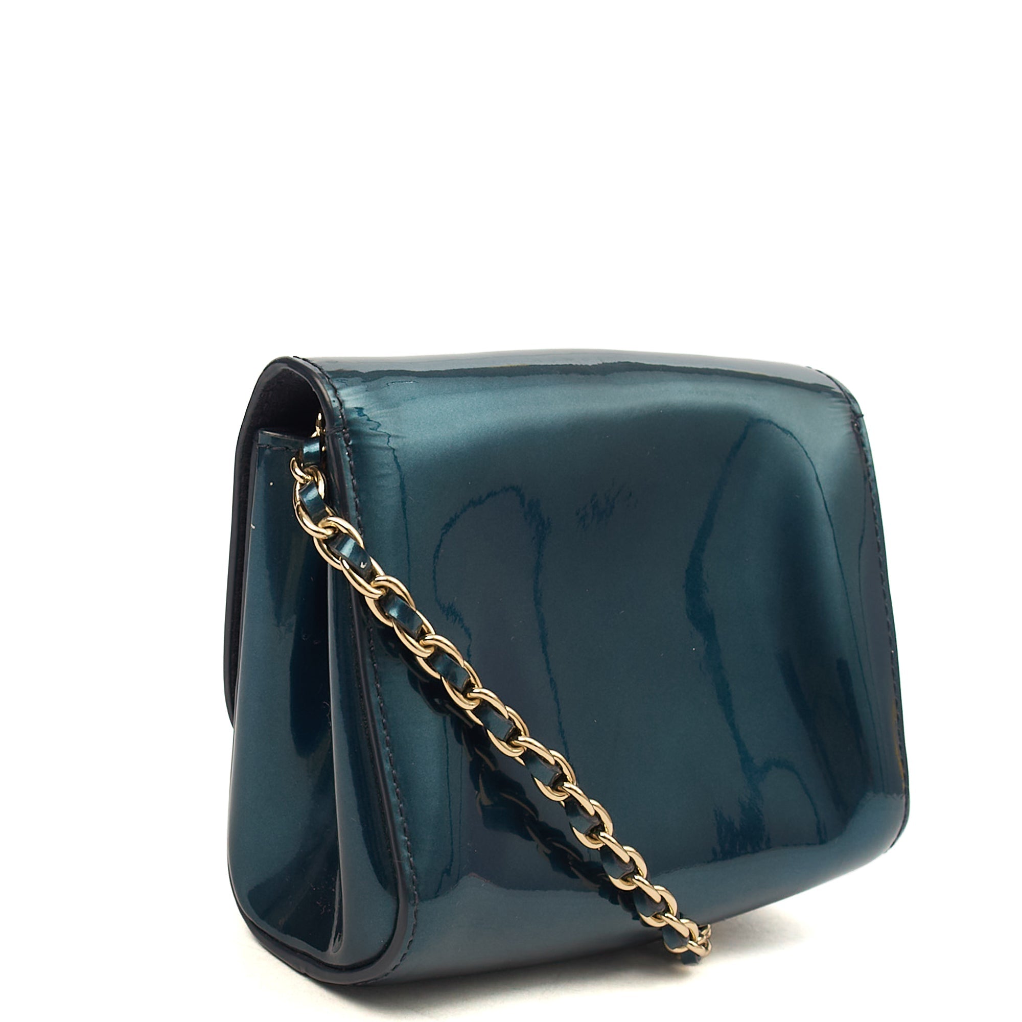 Mulberry Mini Bag Lily - Mini  in Blue, Patent Leather